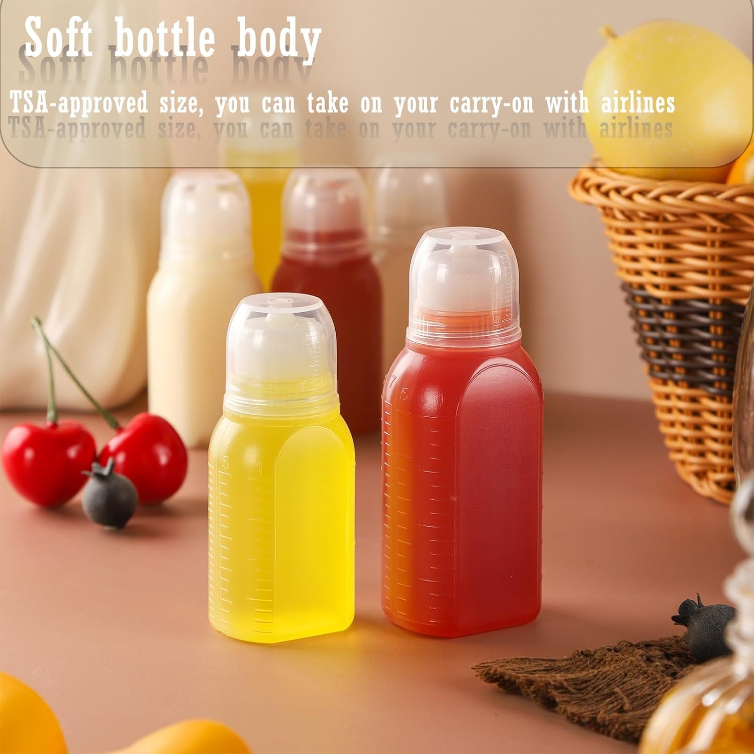Mini Salad Dressing Containers Perfect for Luggage