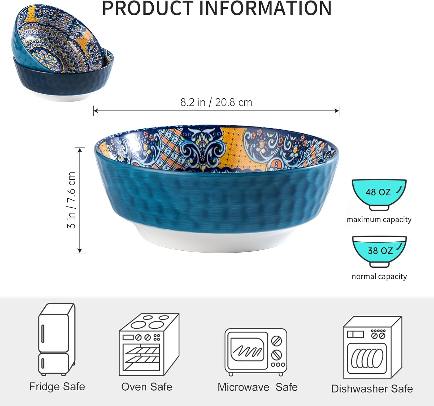 Vibrant Design Salad Bowl Sets