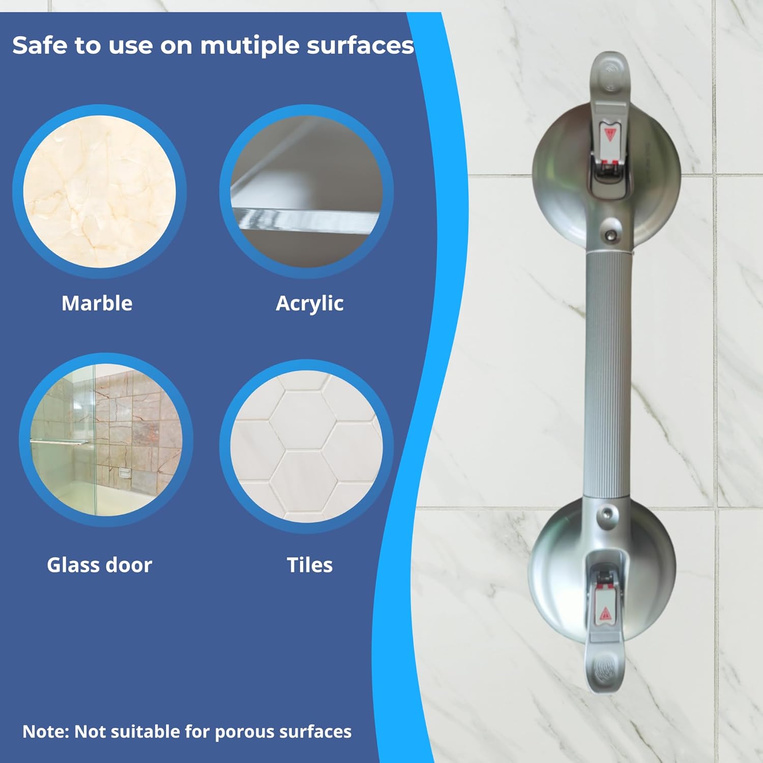Heavy-Duty Bath Grab Bar