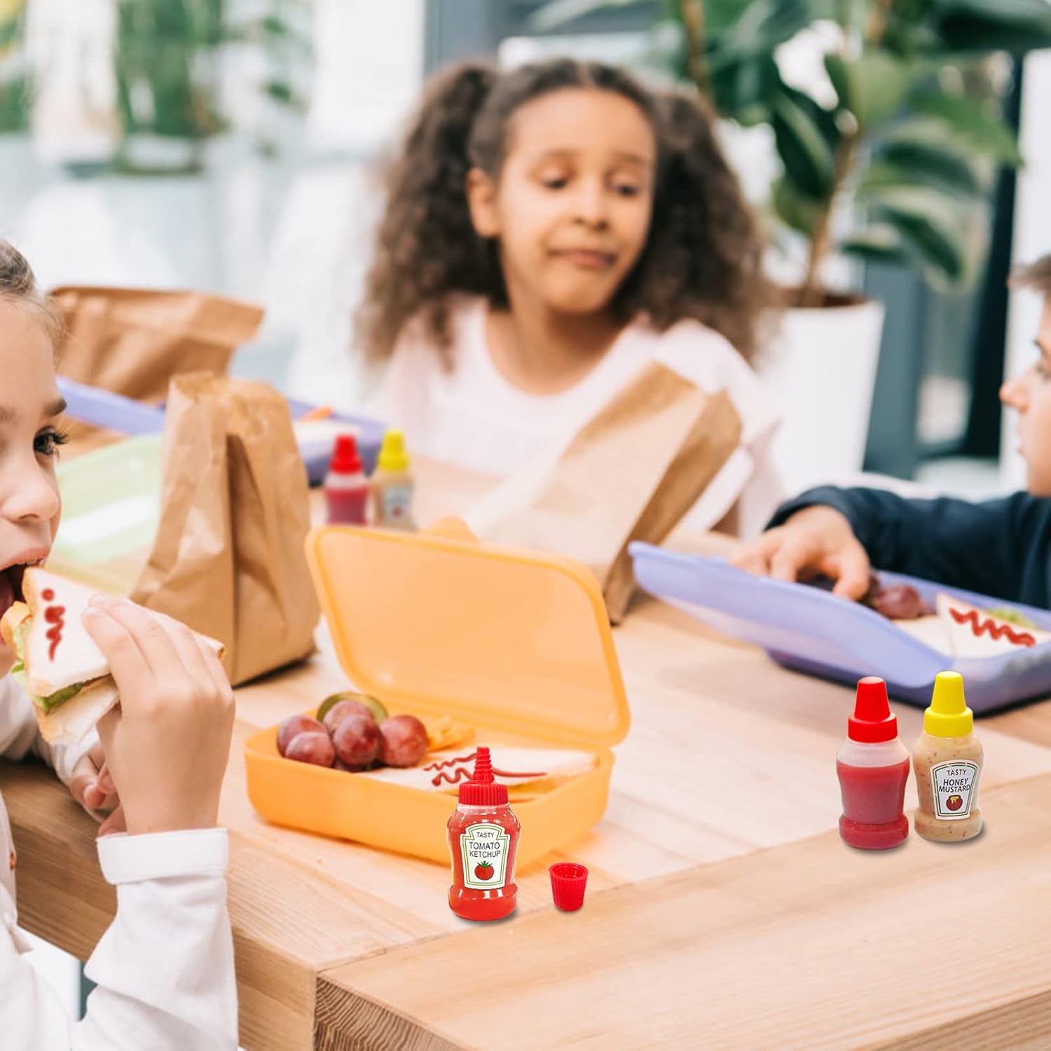 8-Piece Mini Ketchup Squeeze Bottles