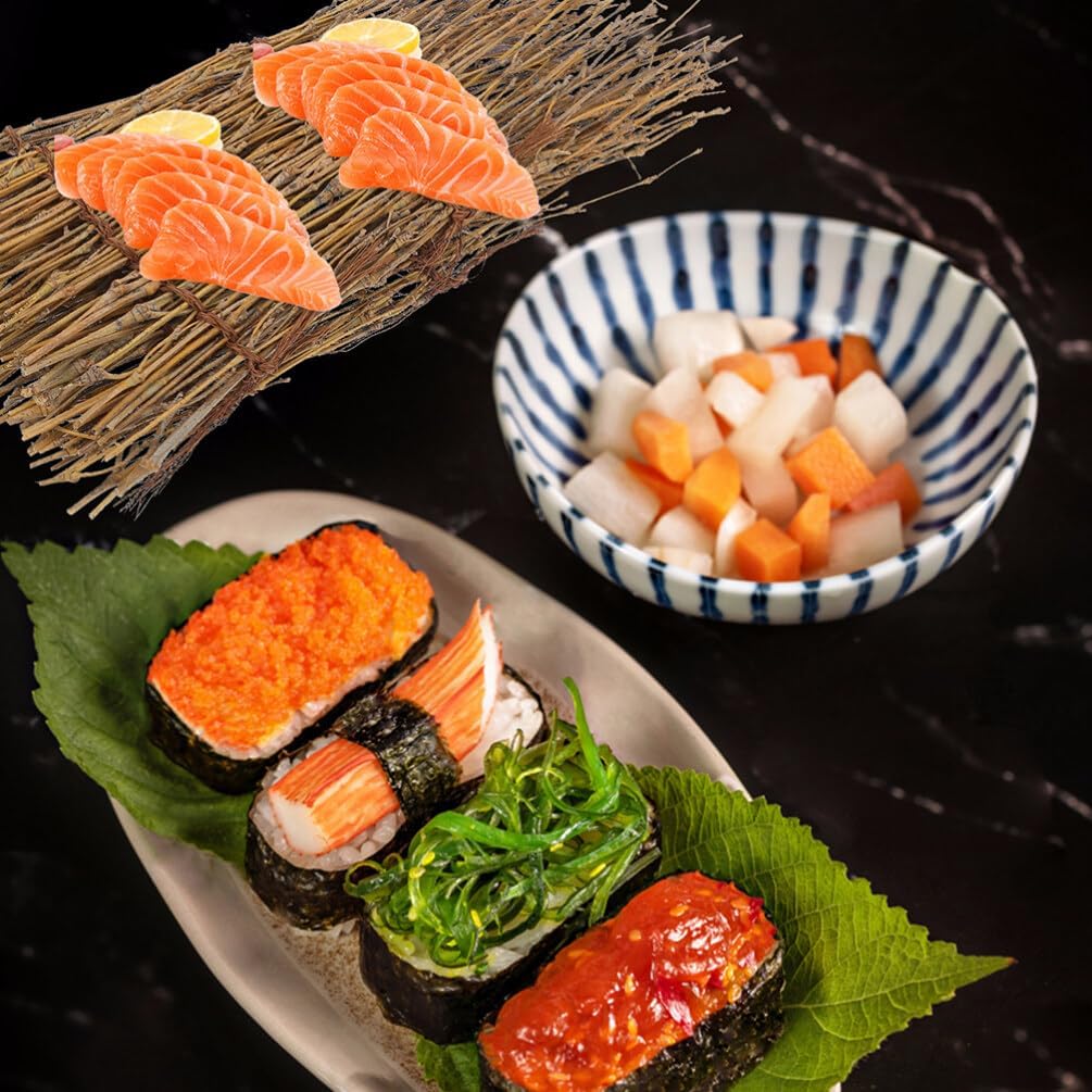 Elegant Bamboo Sushi Fence Decoration