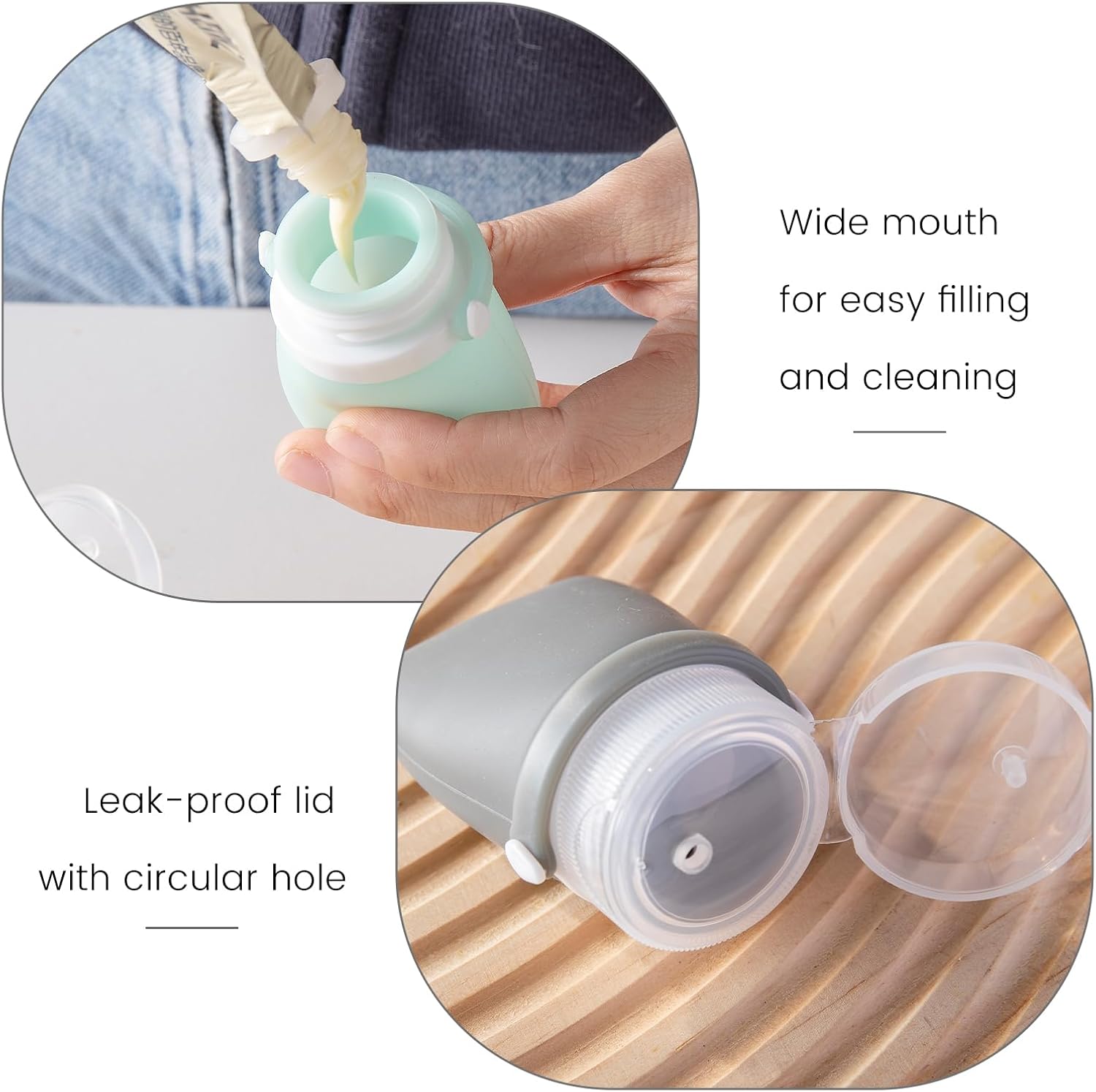 Machine Sealed Squeeze Salad Dressing Bottle Set