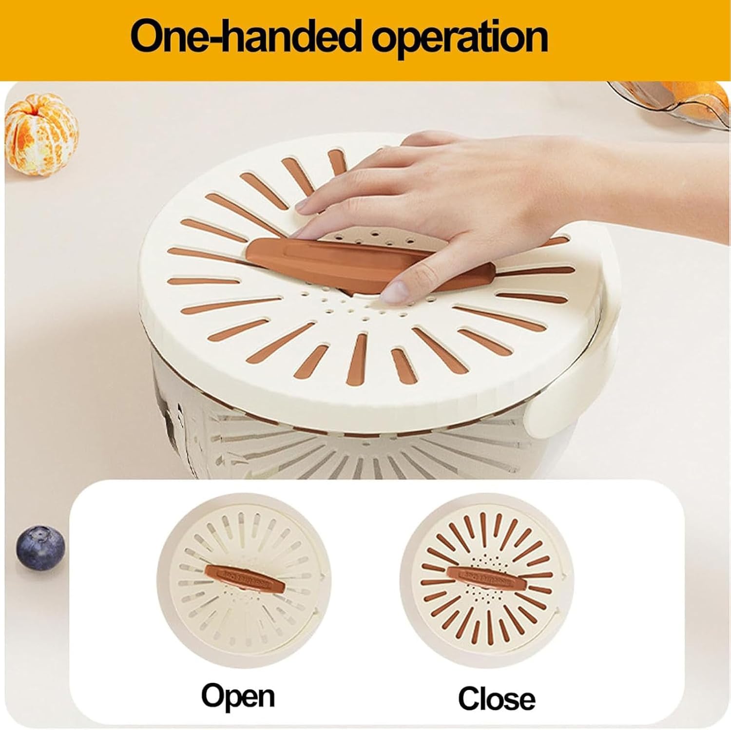 AYNEFY Fruit Washing Basket - Durable Mesh Design