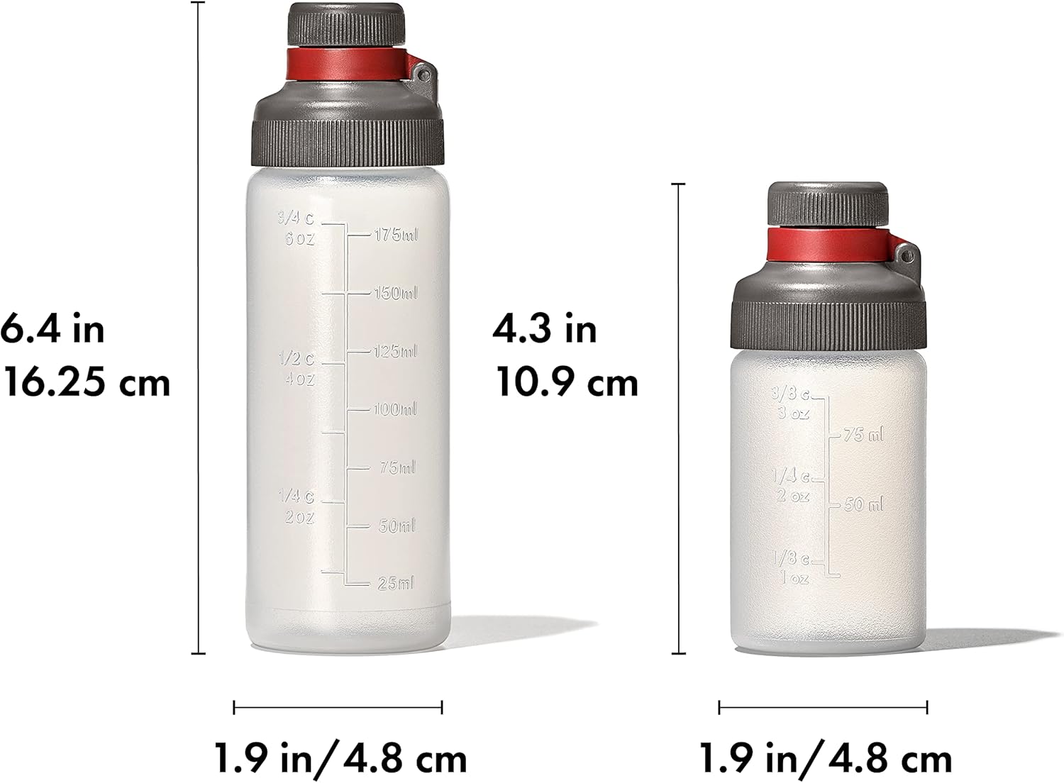 OXO Outdoor Leakproof Squeeze Bottle Set 3 6 oz