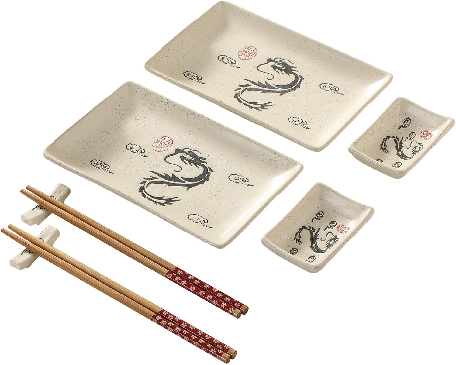 Elegant Sushi Plates Set
