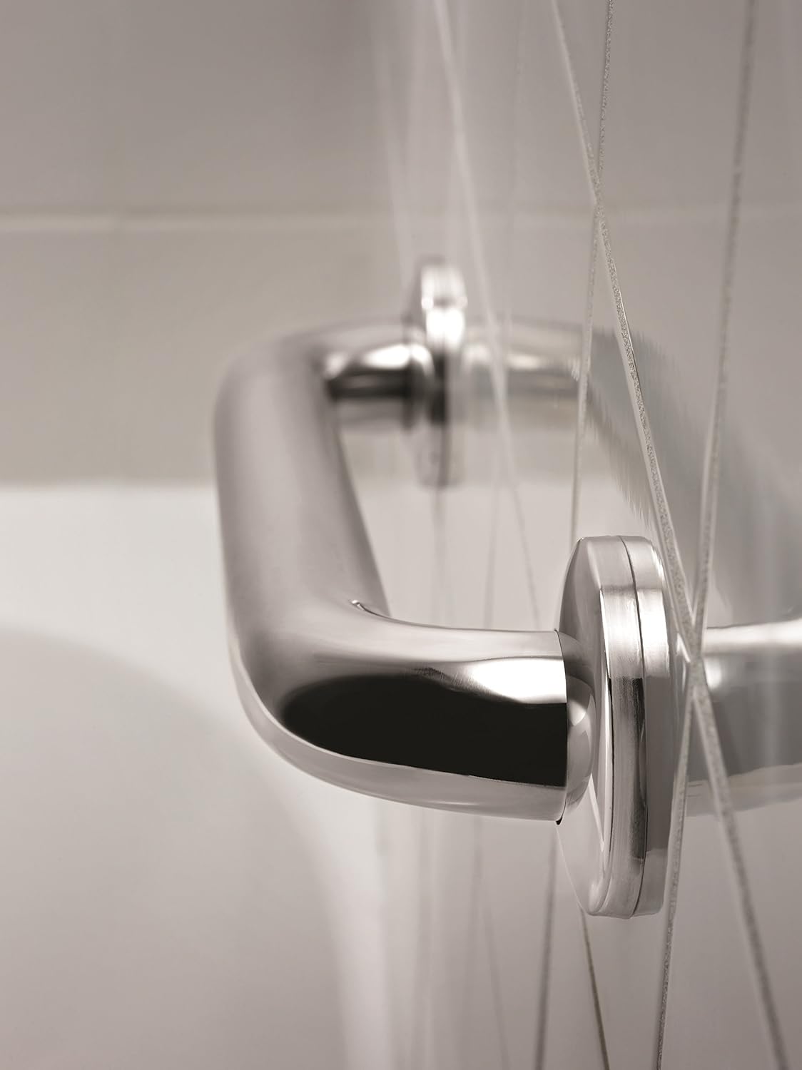 Delta 18 Inch Concealed Screw Bath Safety Grab Bar Stainless Steel