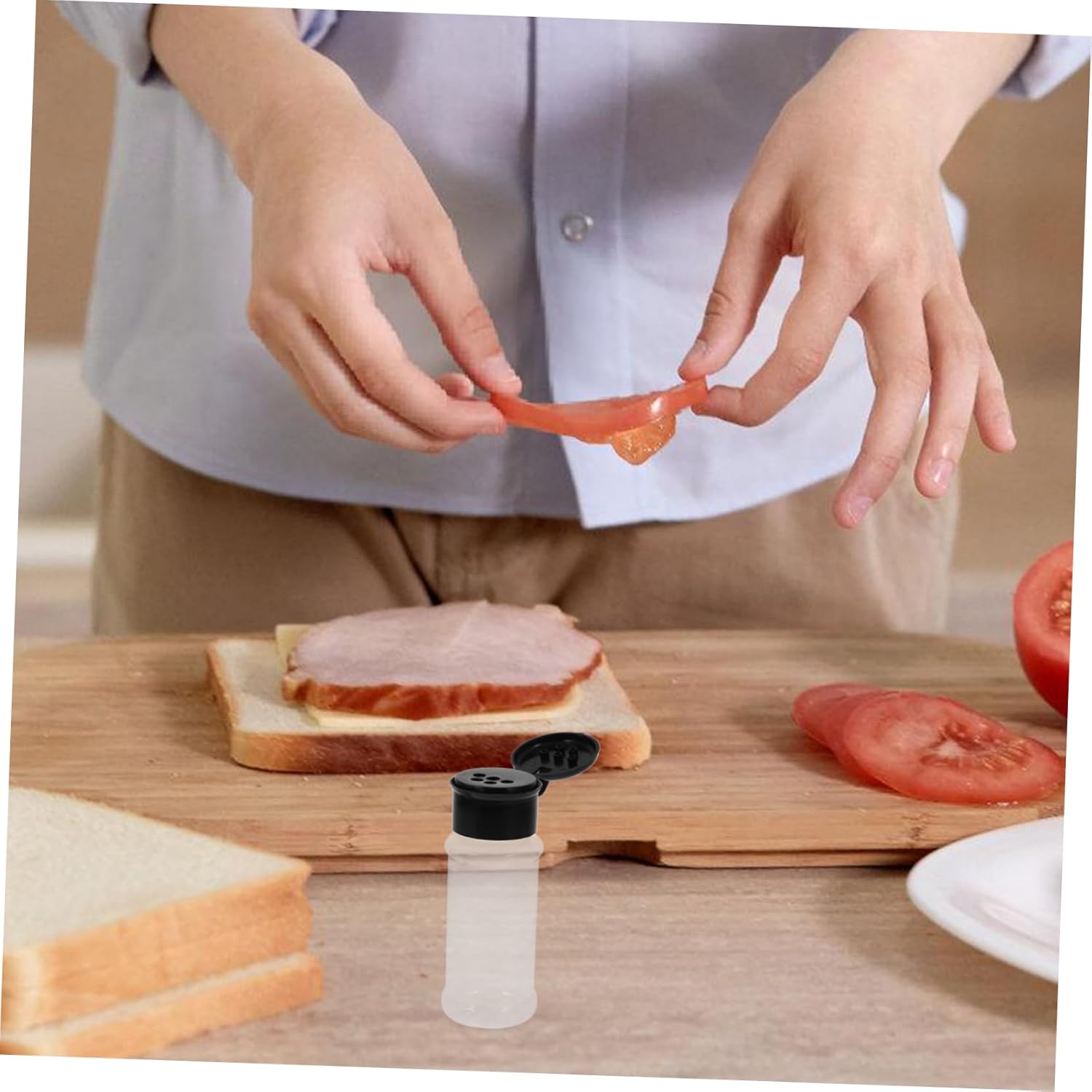 60packet Transparent Seasoning Bottle Dispenser