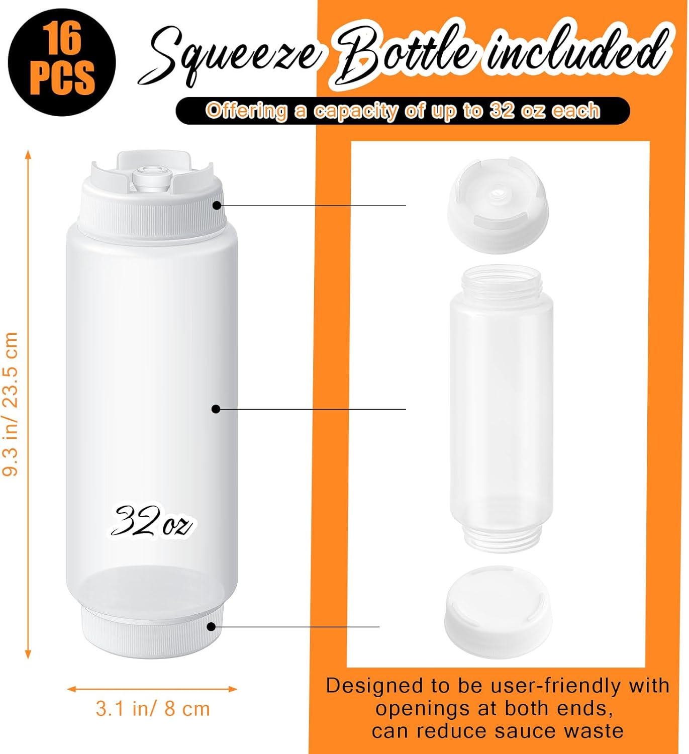 8-in-1 Squeeze Bottle Set