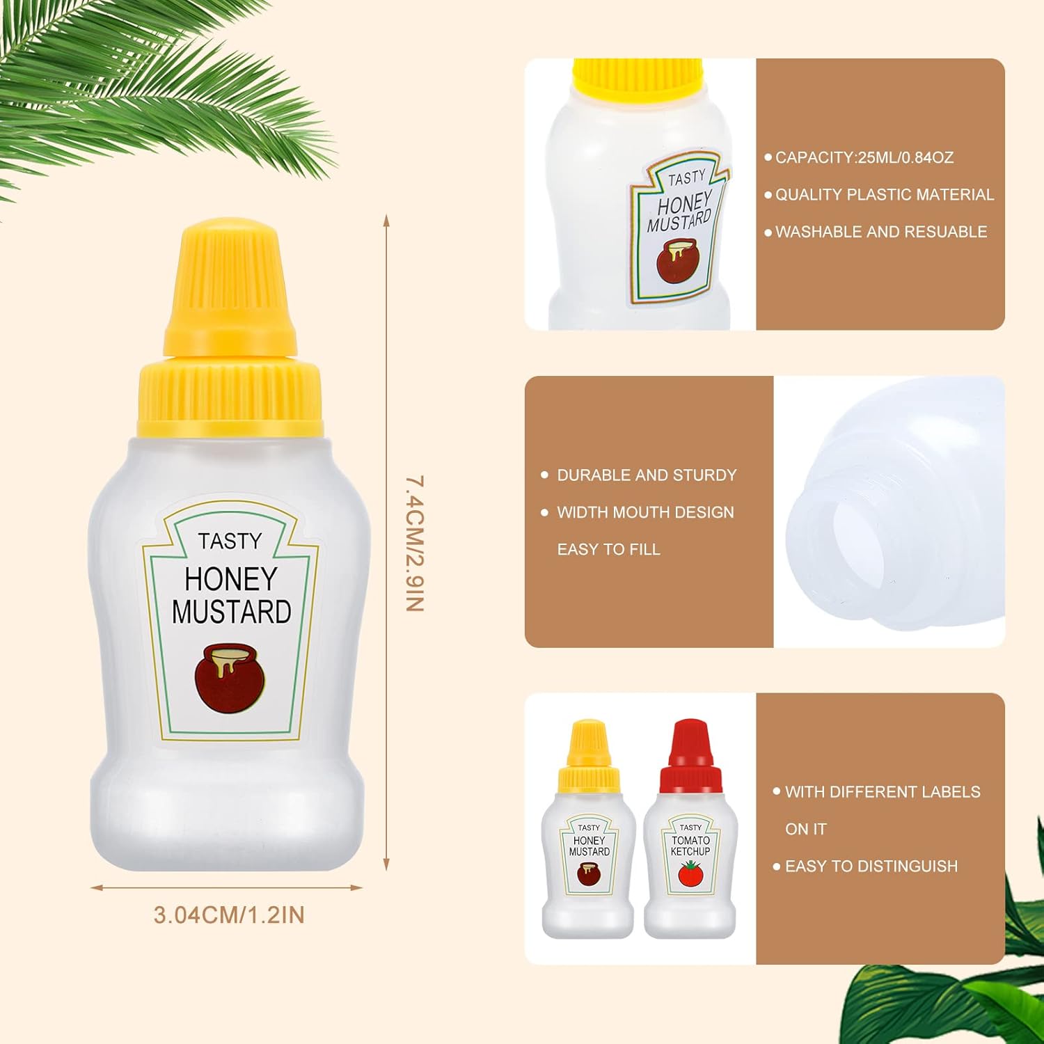 Mini Ketchup Bottles Perfect for Squeeze Onto Your Menu