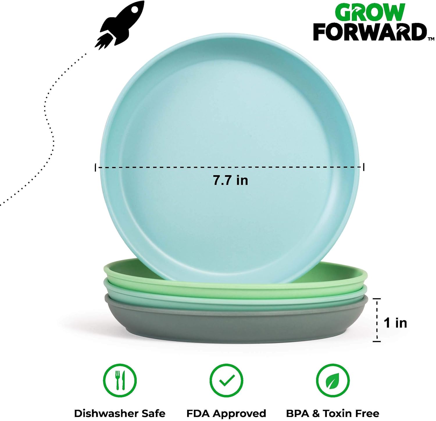 Bamboo Kids Plates Bowls Set
