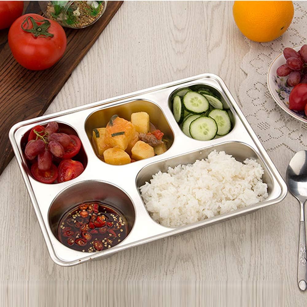 Stainless Steel Divided Plate Set for Camping Entertaining
