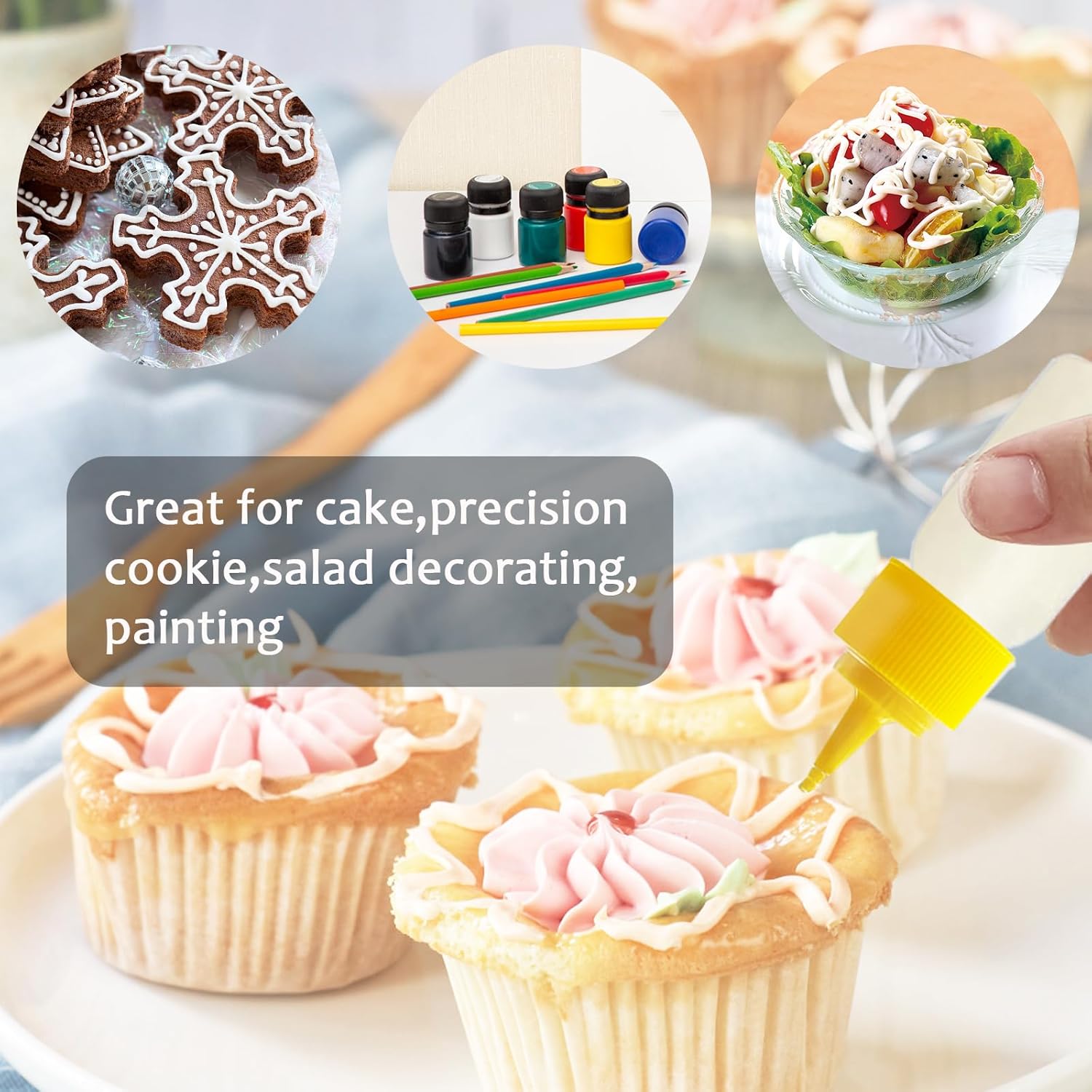 Sleek Squeeze Bottle Set for Candy Crafts
