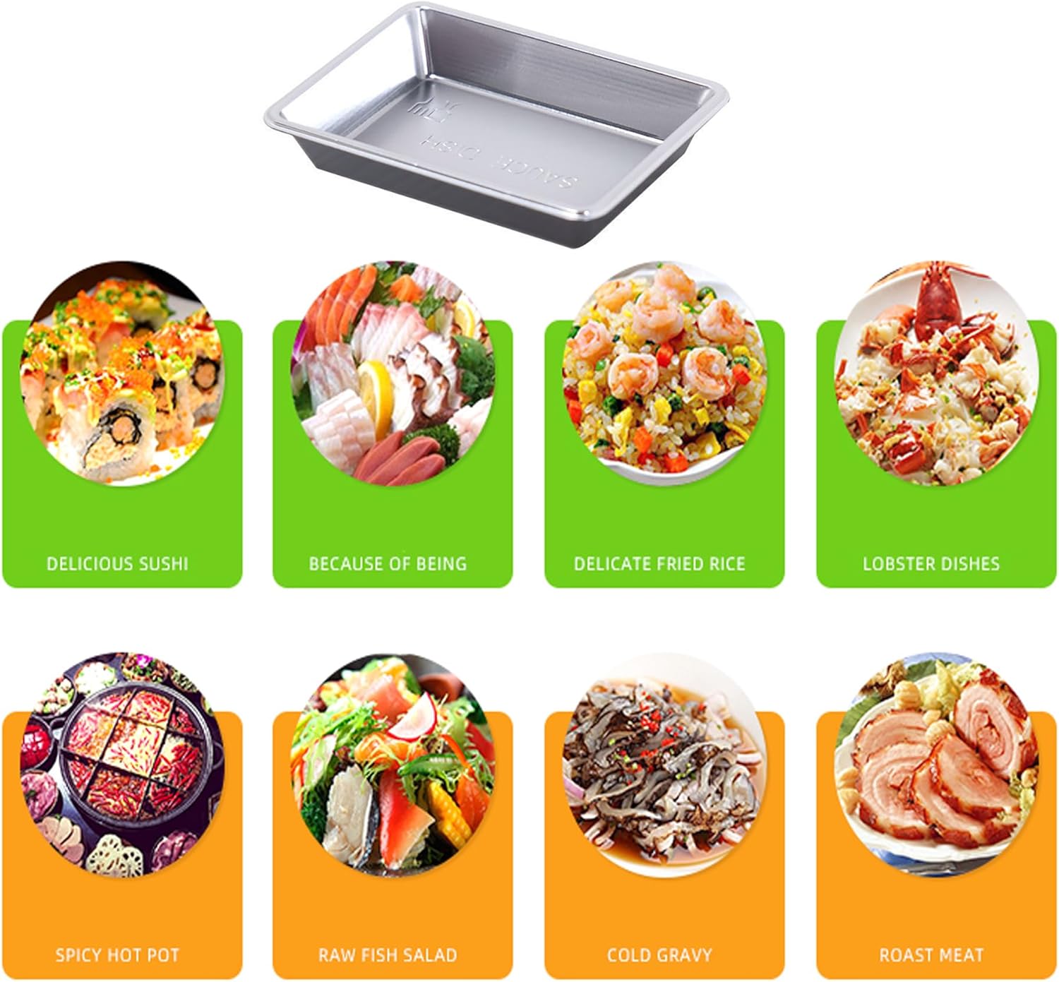 Mantouxi 100Pcs Disposable Dinnerware Dishes Stackable Eco-Friendly
