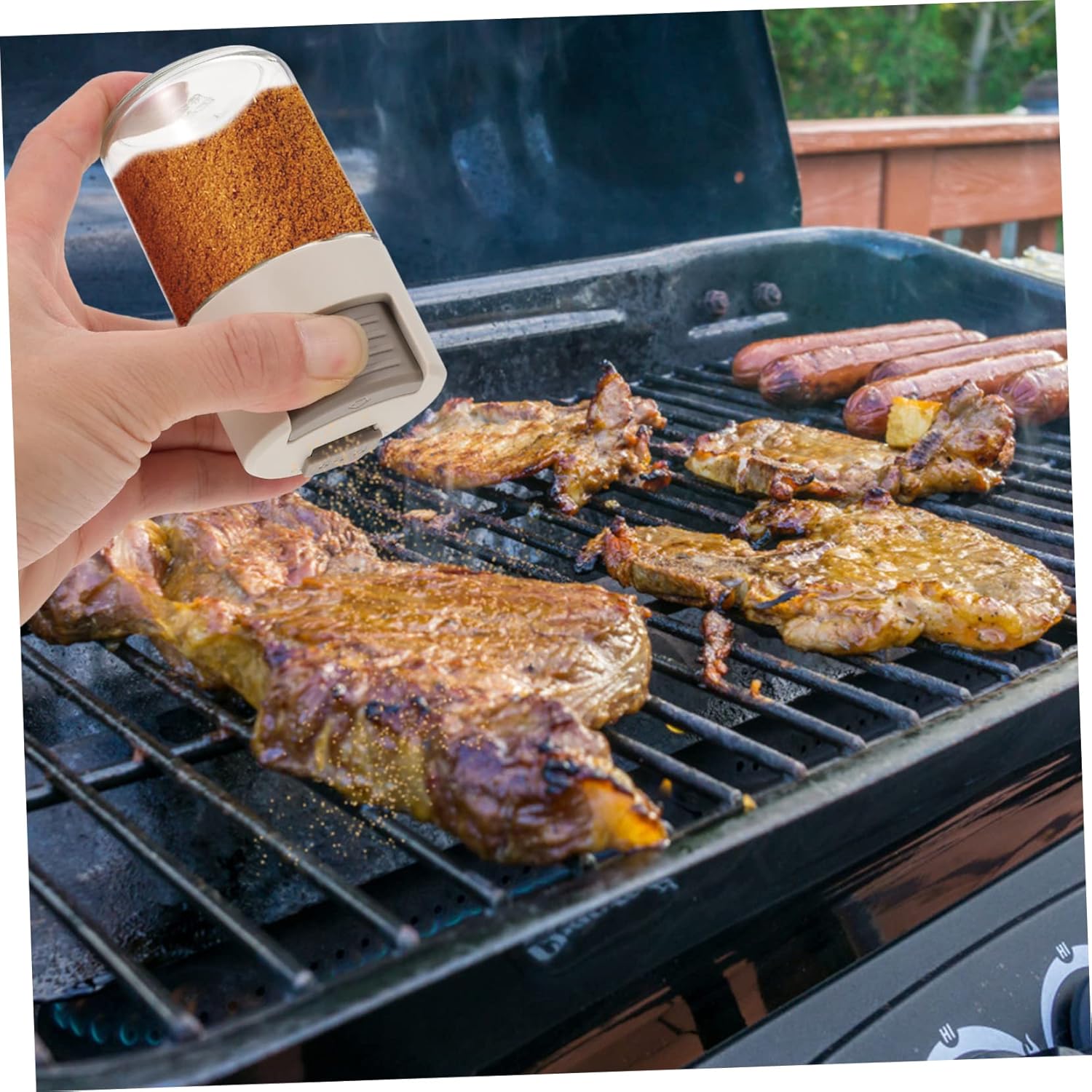 Zerodeko 1-Piece Salt Box Lid Spoon Salt Shaker