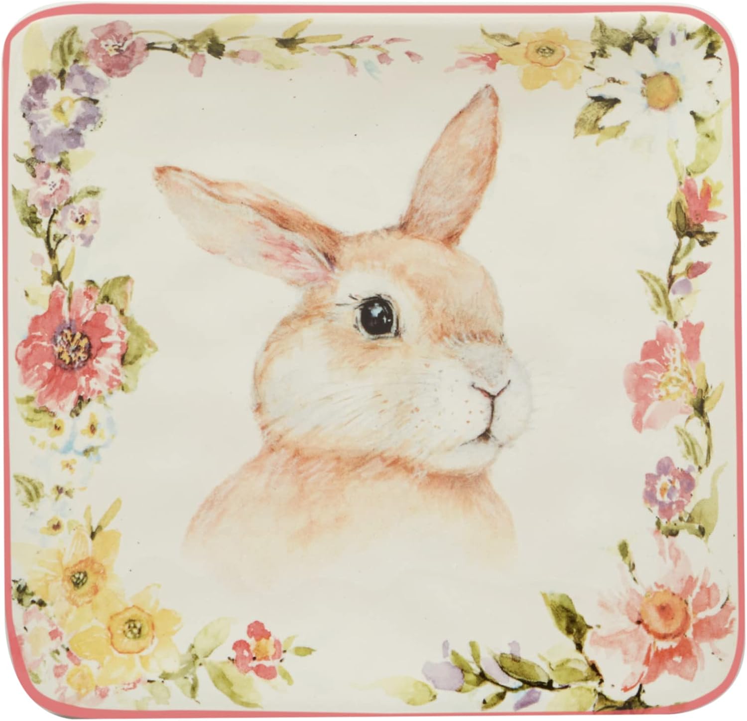 Certified International Easter Garden Plates Assorted Designs 6 Set