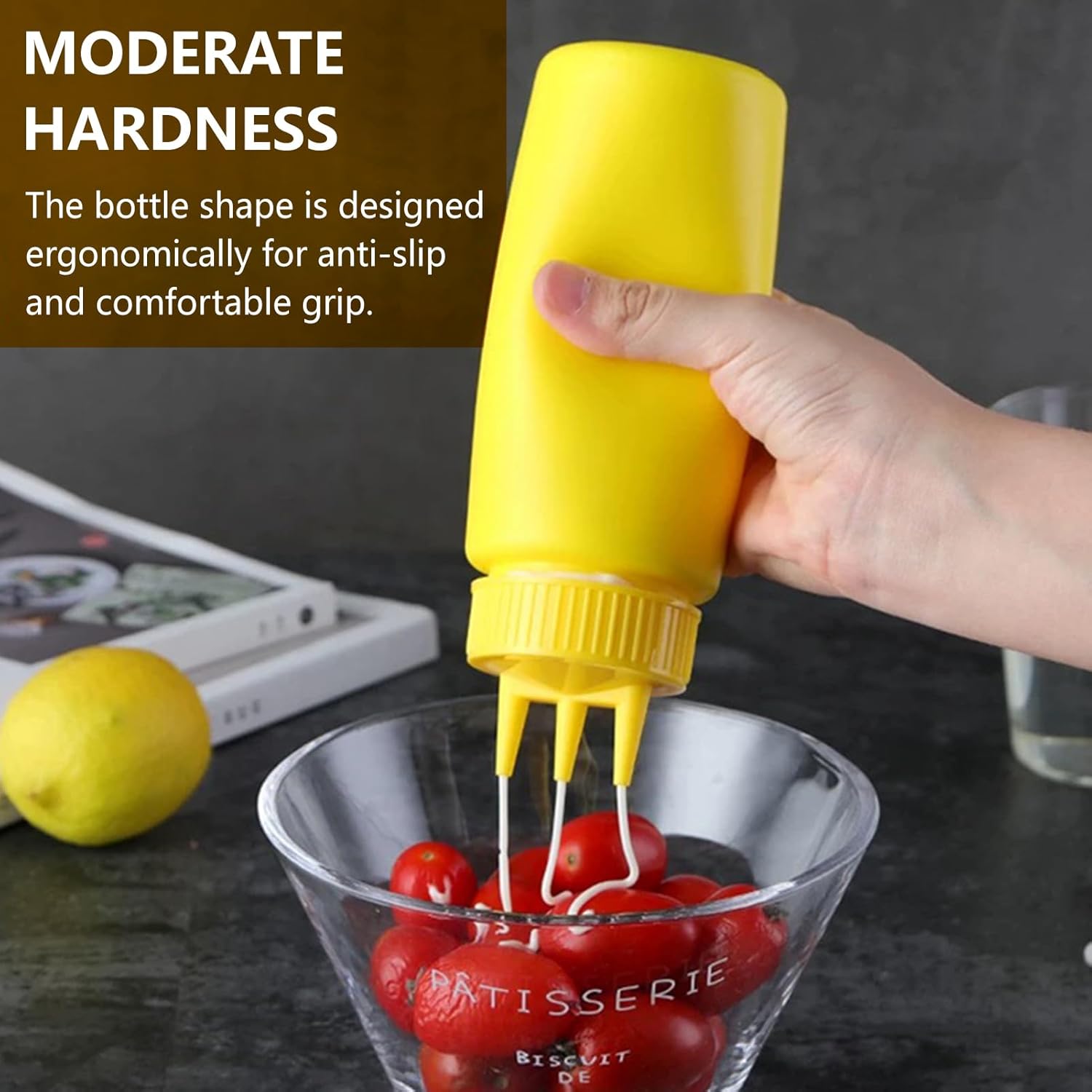 3-Piece Condiment Squeeze Bottles for Mess-Free Use