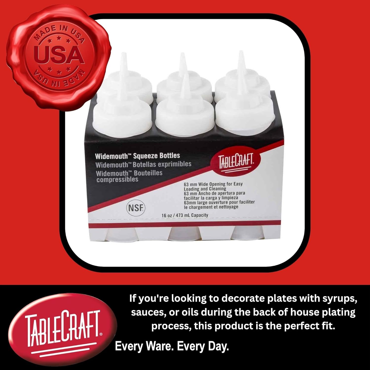 8 Oz Squeeze Bottle Set