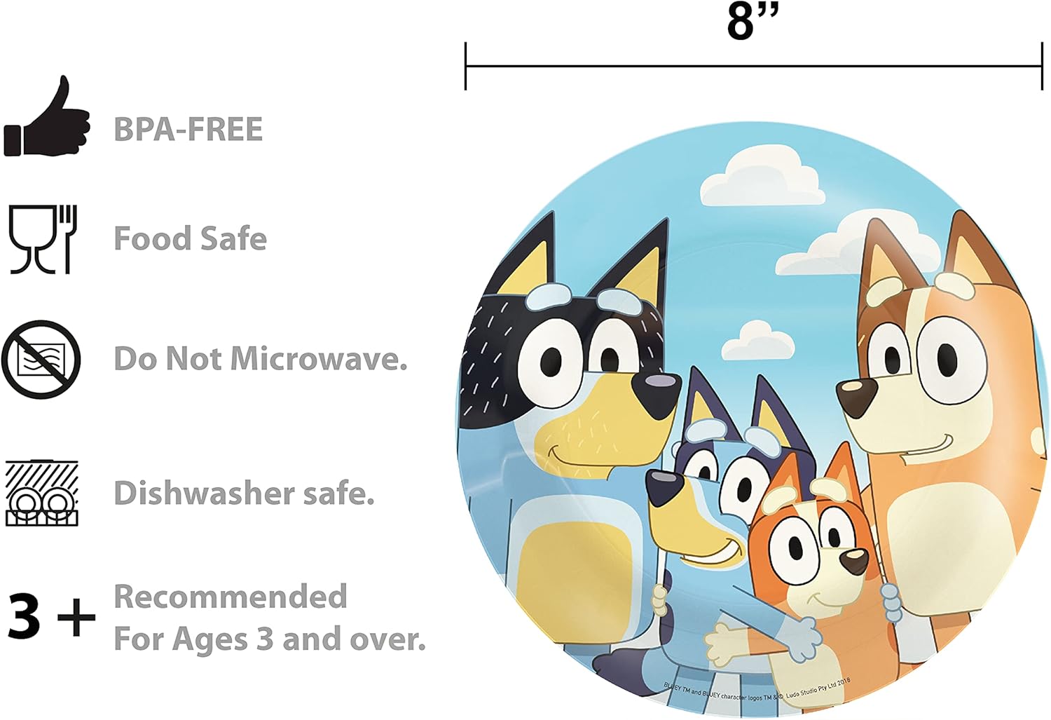 Zak Design Bluey Fun for the Whole Family