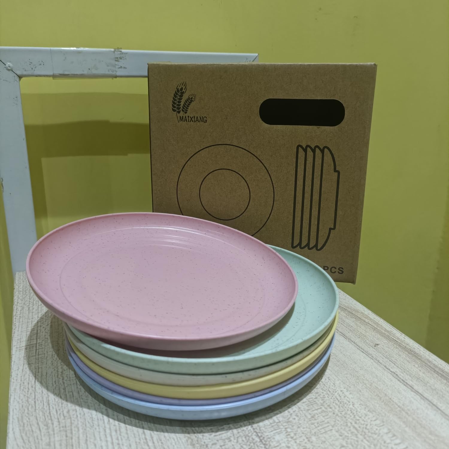 CAMBUY Lightweight Unbreakable Dinner Plates Set 6-Piece