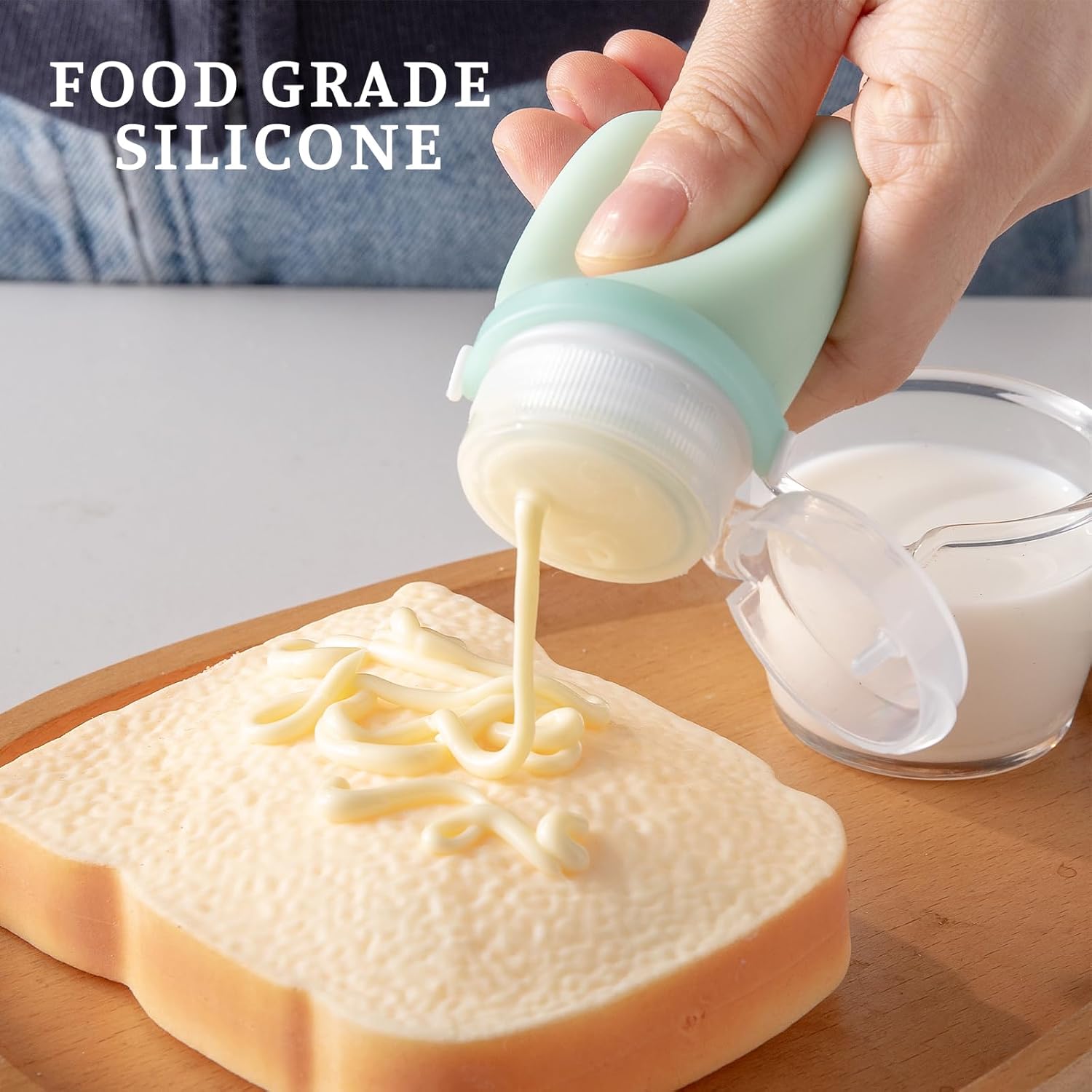 Machine Sealed Squeeze Salad Dressing Bottle Set