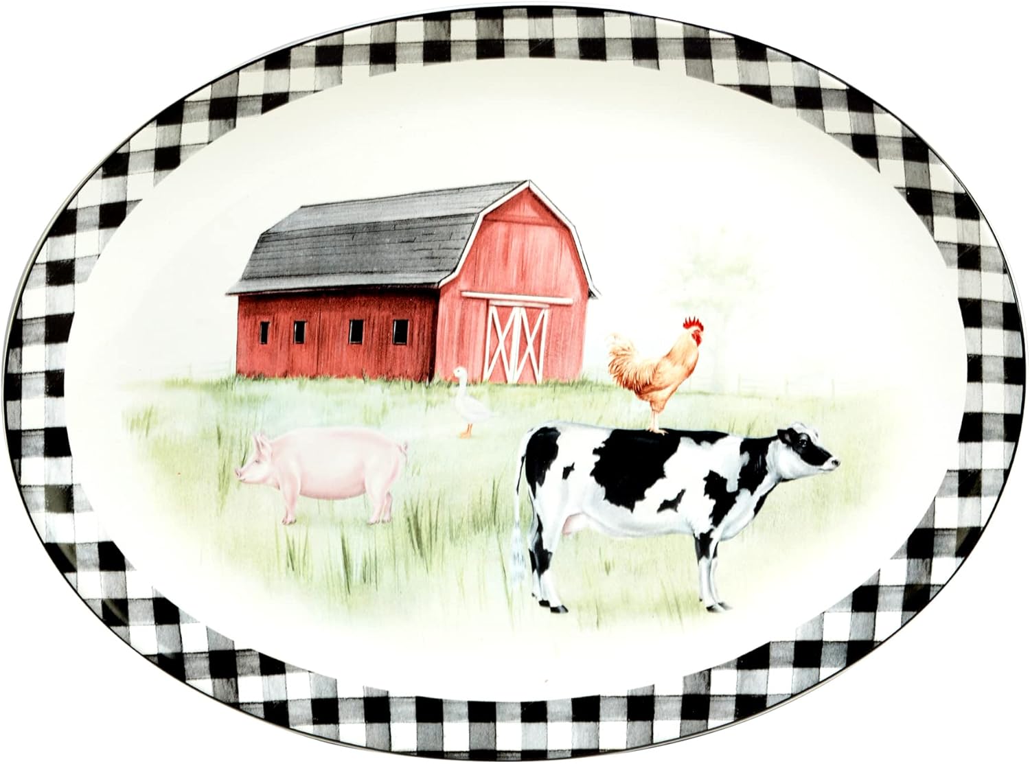 Beautiful Hand-Painted Earthenware Platter