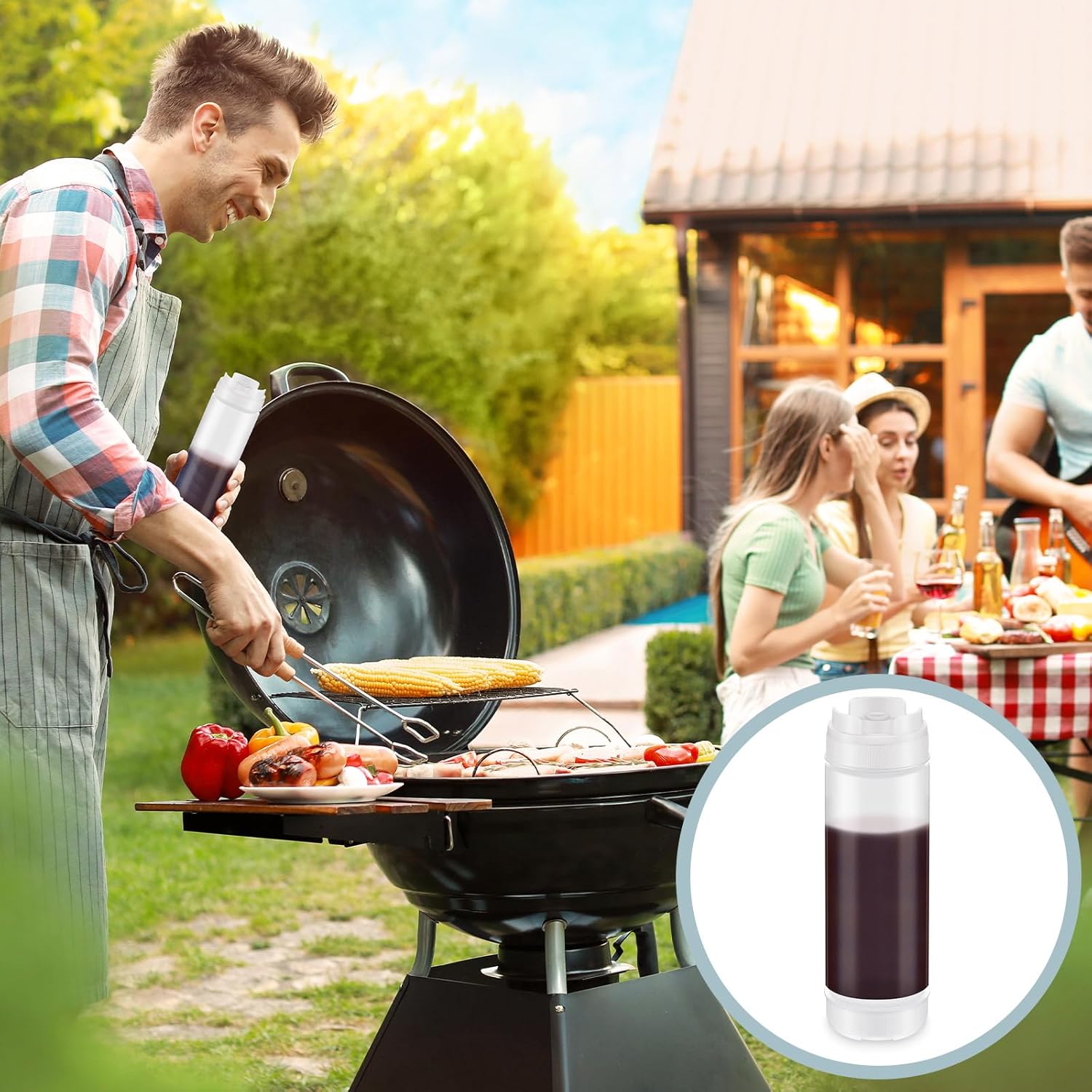 4-Piece Refillable Squeeze Bottles