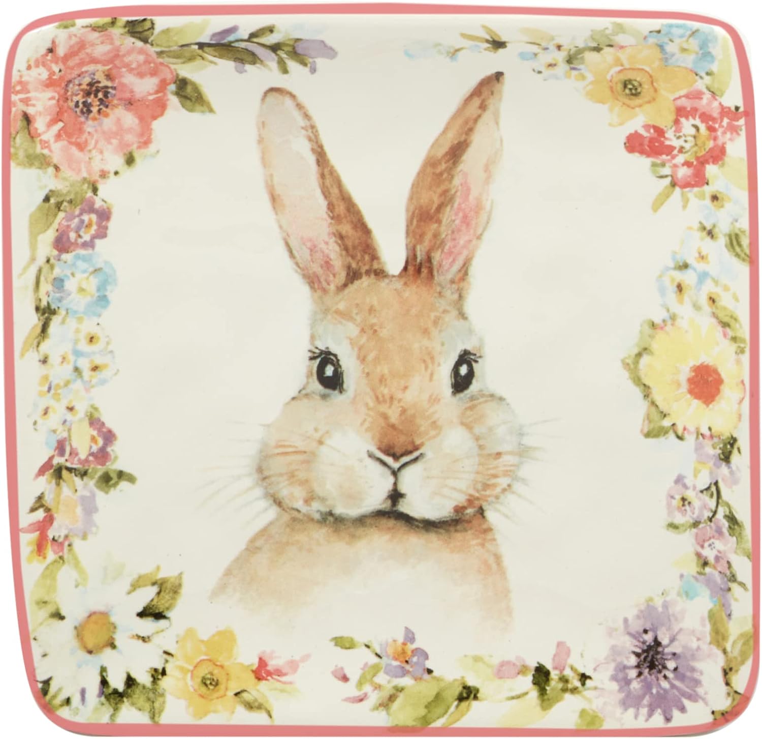 Certified International Easter Garden Plates Assorted Designs 6 Set