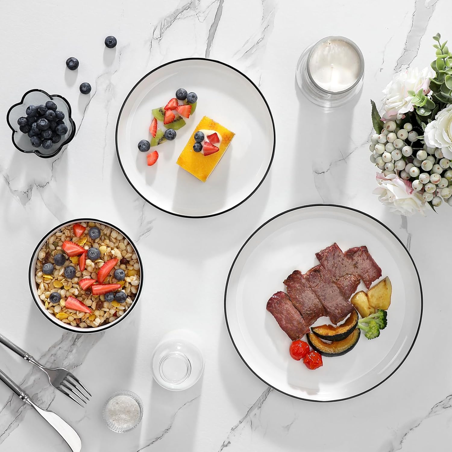 Malacasa 12-Piece Dinnerware Set