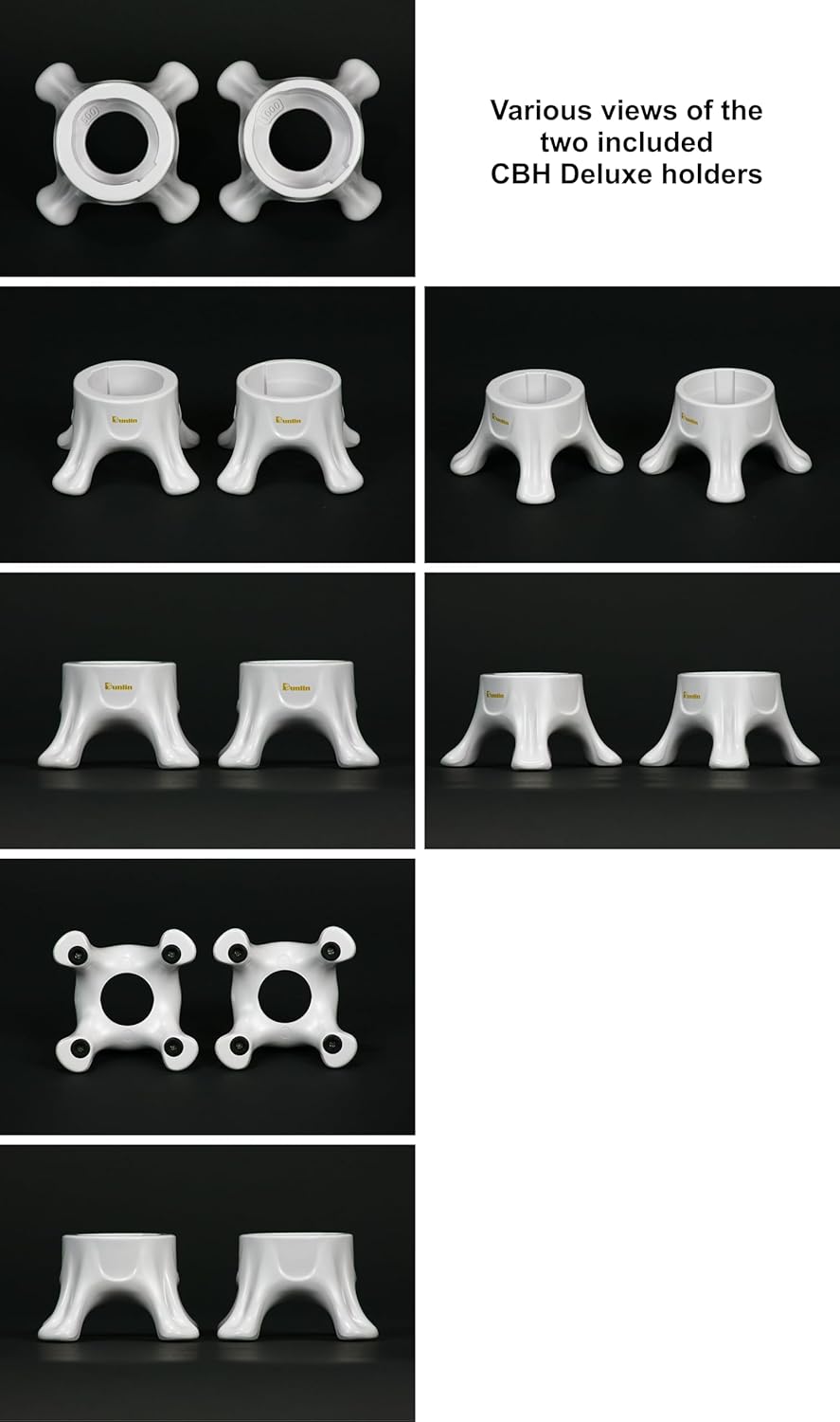 Dunlin Condiment Bottle Holder Deluxe Set - Ivory