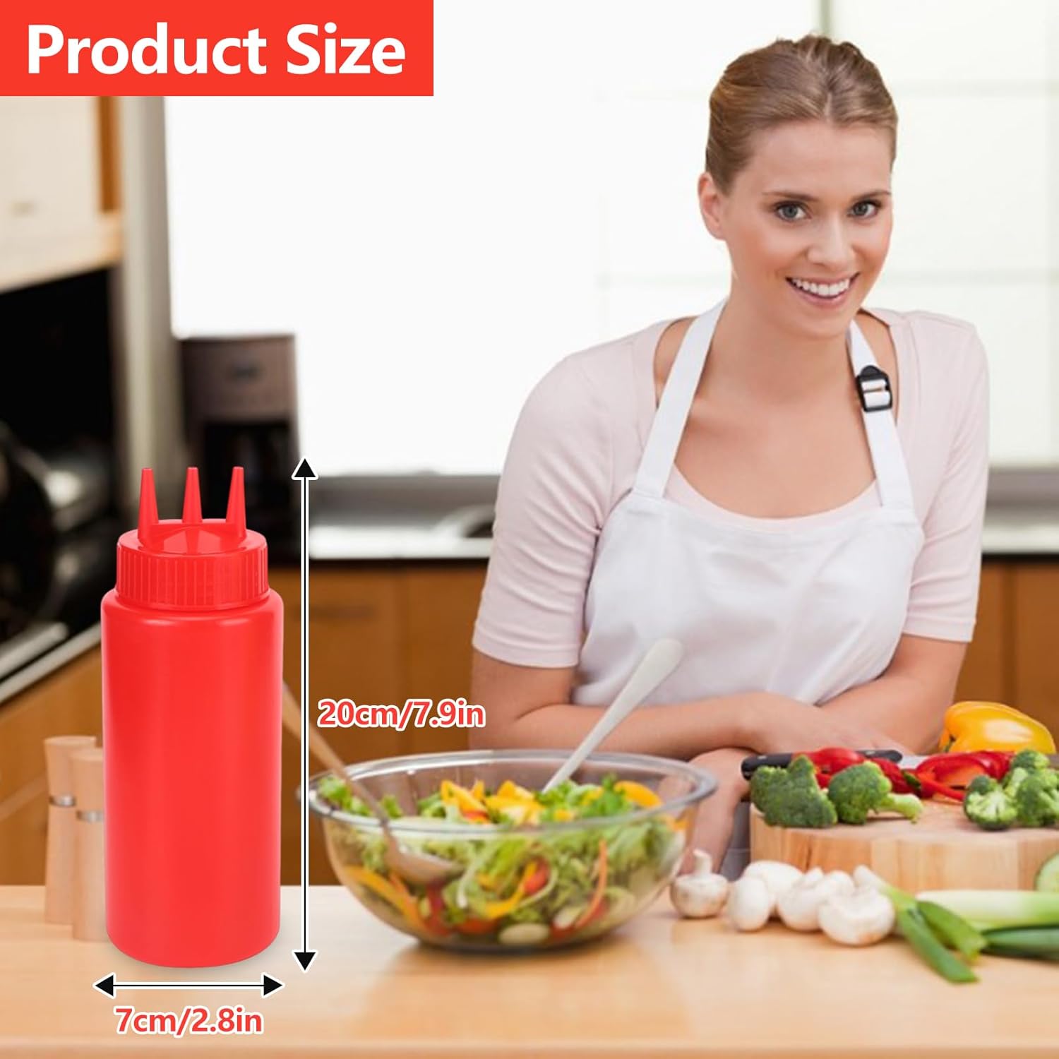 3-Piece Condiment Squeeze Bottles for Mess-Free Use