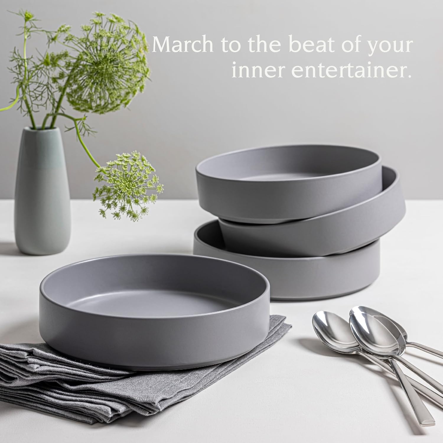 OverBac Stackable Dinner Bowl Set