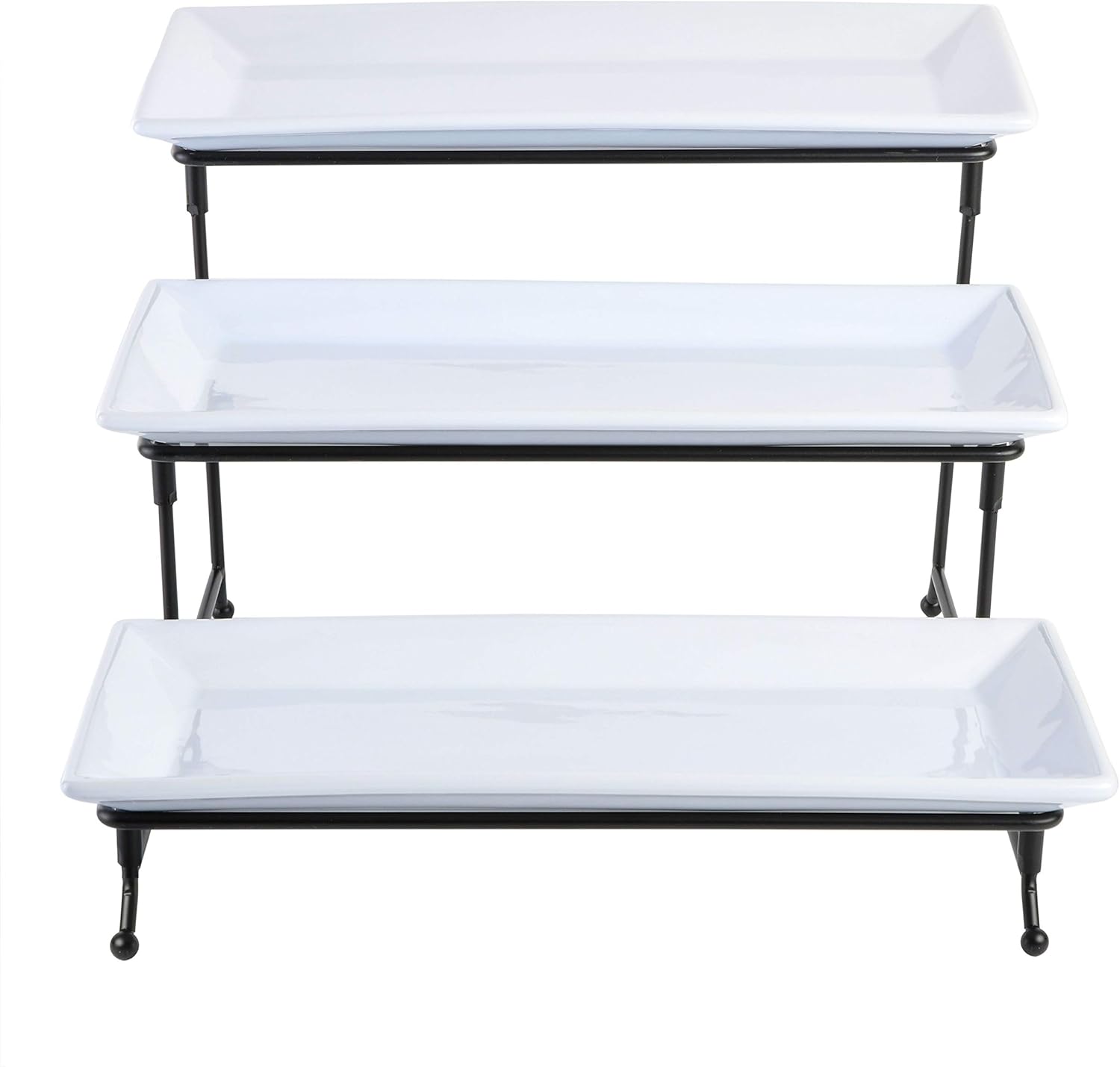Sturdy 3-Tier Plate Set for Entertaining