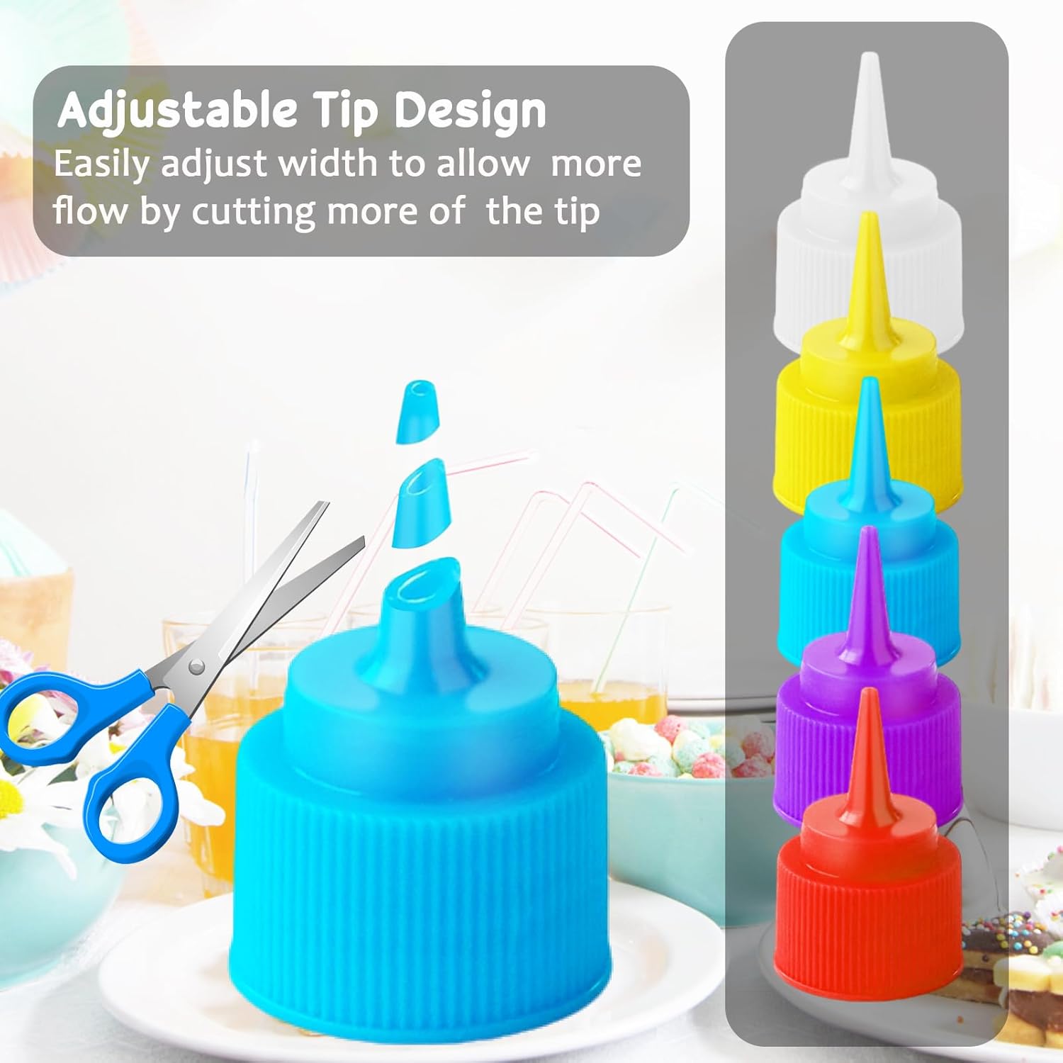 Sleek Squeeze Bottle Set for Candy Crafts