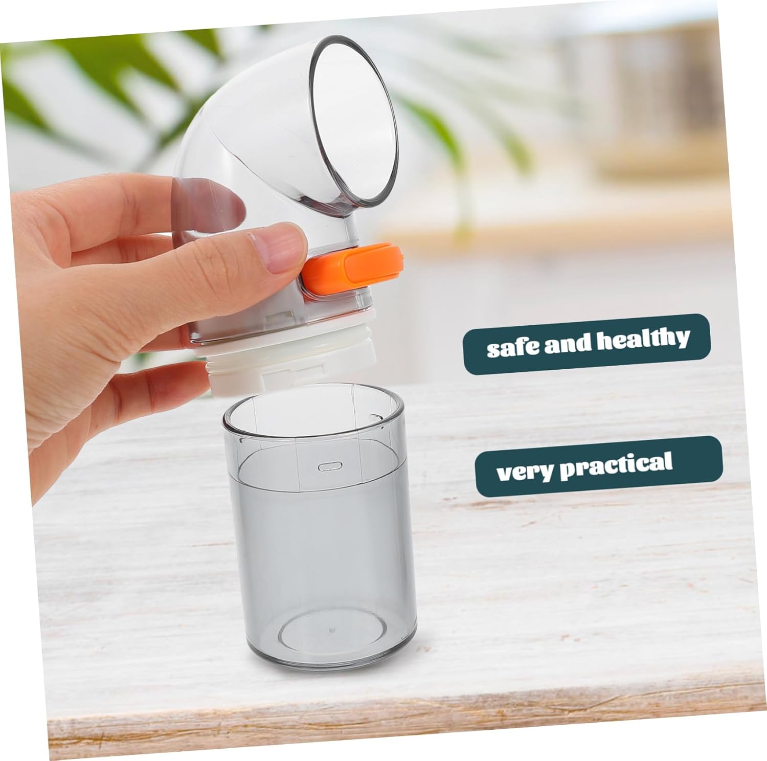2pcs Transparent Salt Dispenser Jar with Activated Seasoning Holder 1