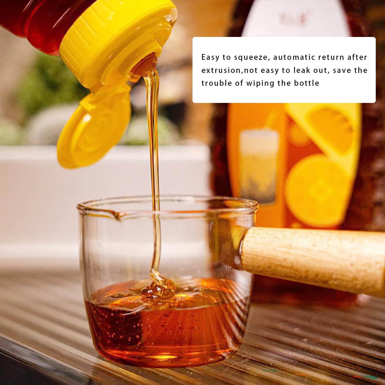 Double Squeezable Honey Jar Set with Funnel 180ml