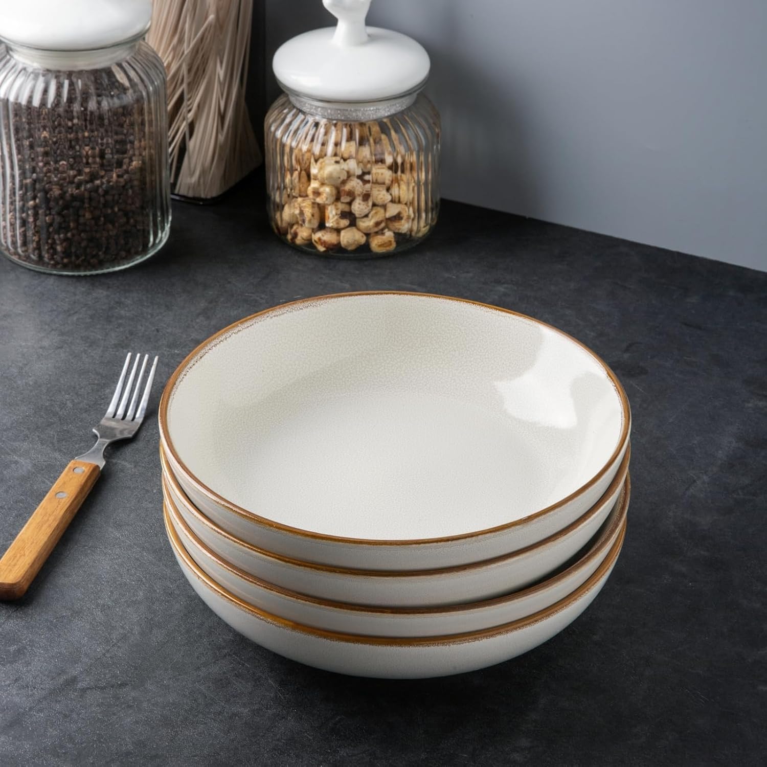 Sturdy Durable 85 Ceramic Pasta Bowls for Kitchen Use