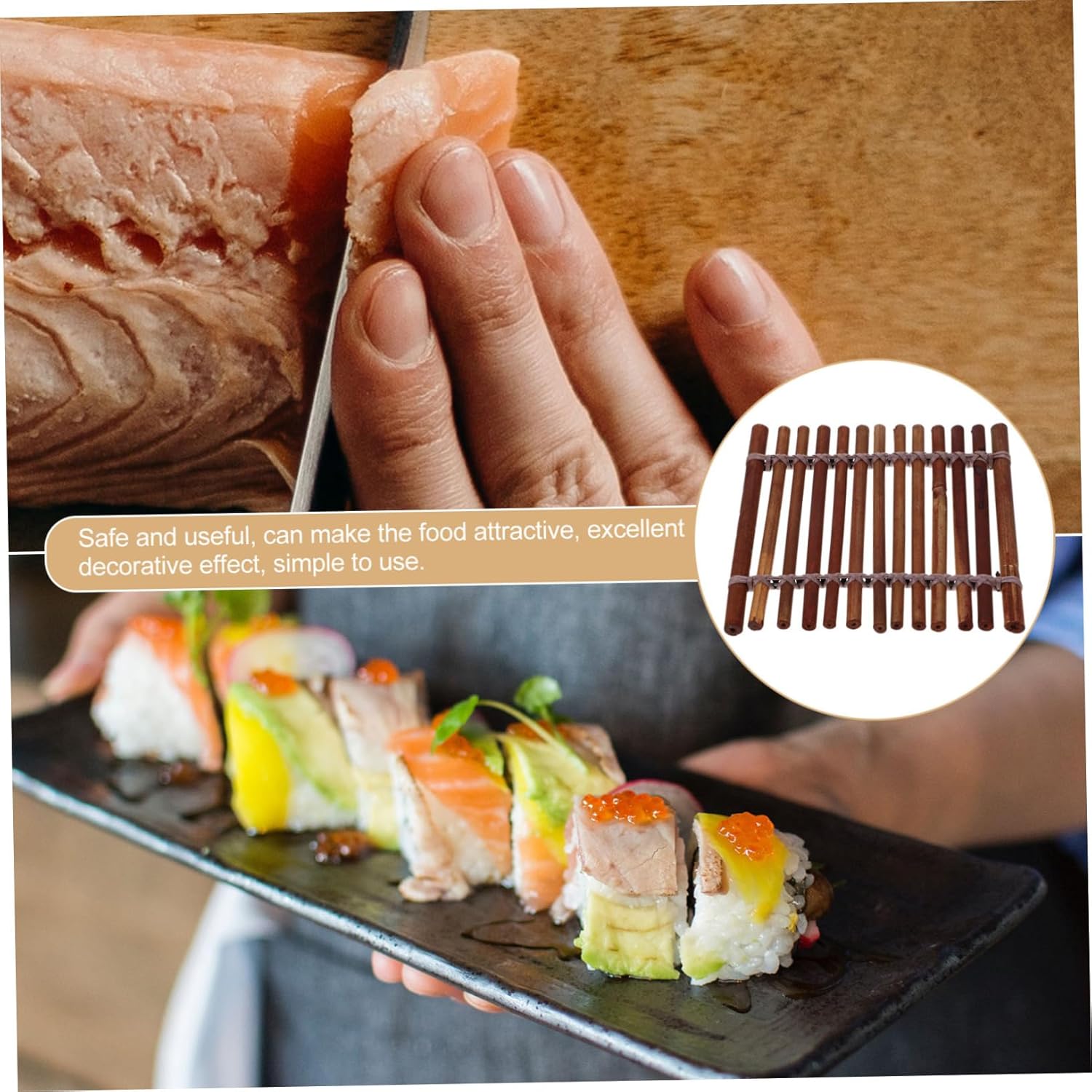Stylish Sushi Plate Decor Set