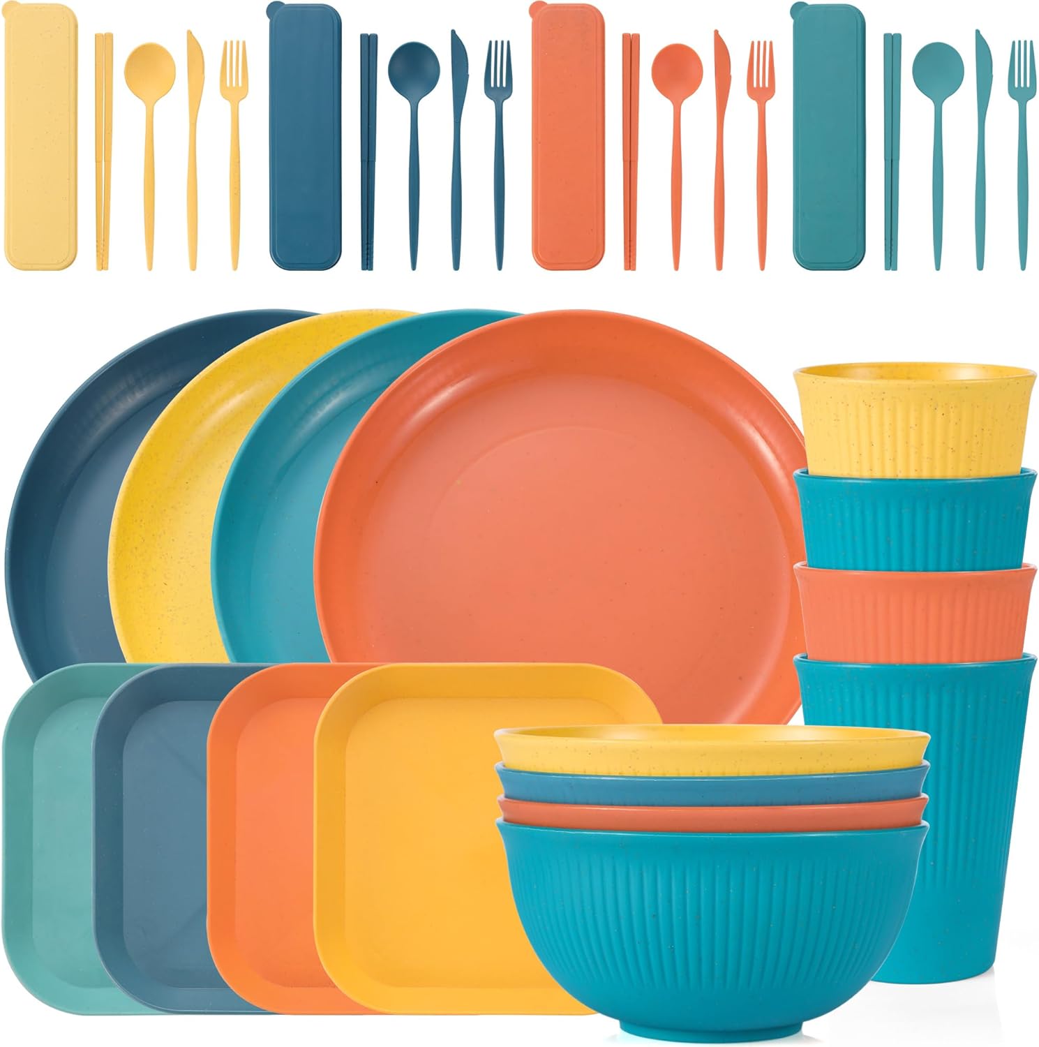 Stylish 36-Piece Dinnerware Set for Home Use