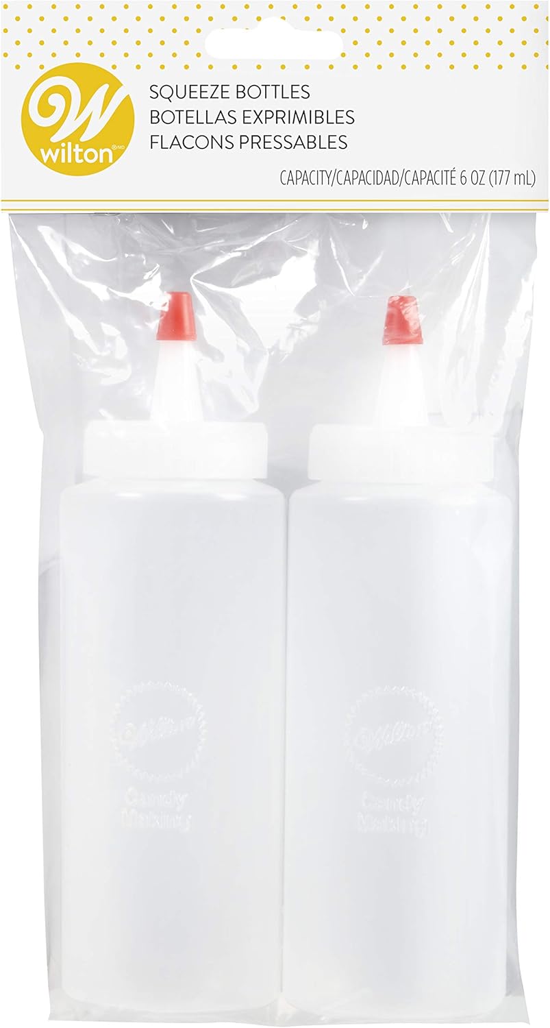 Wilton Squeeze Bottles Durable Plastic Containers for Candy and Condiments