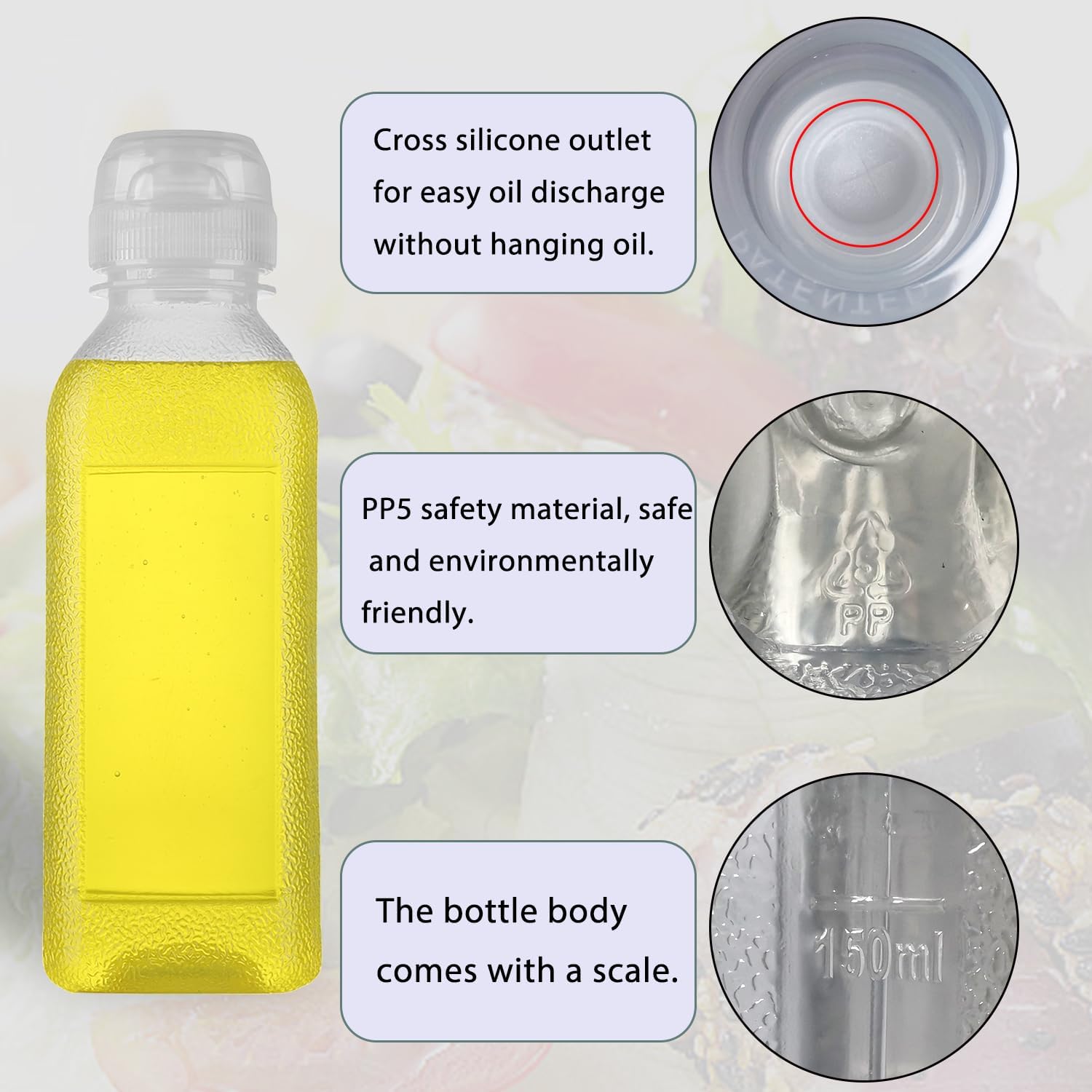 Convenient Squeeze Bottle for Condiments 10oz