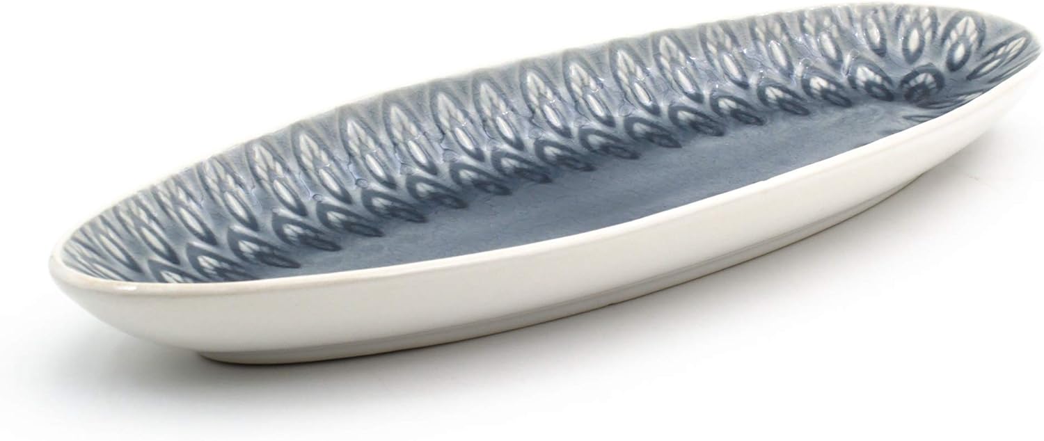 Stunning Crackle Glaze Serving Platter