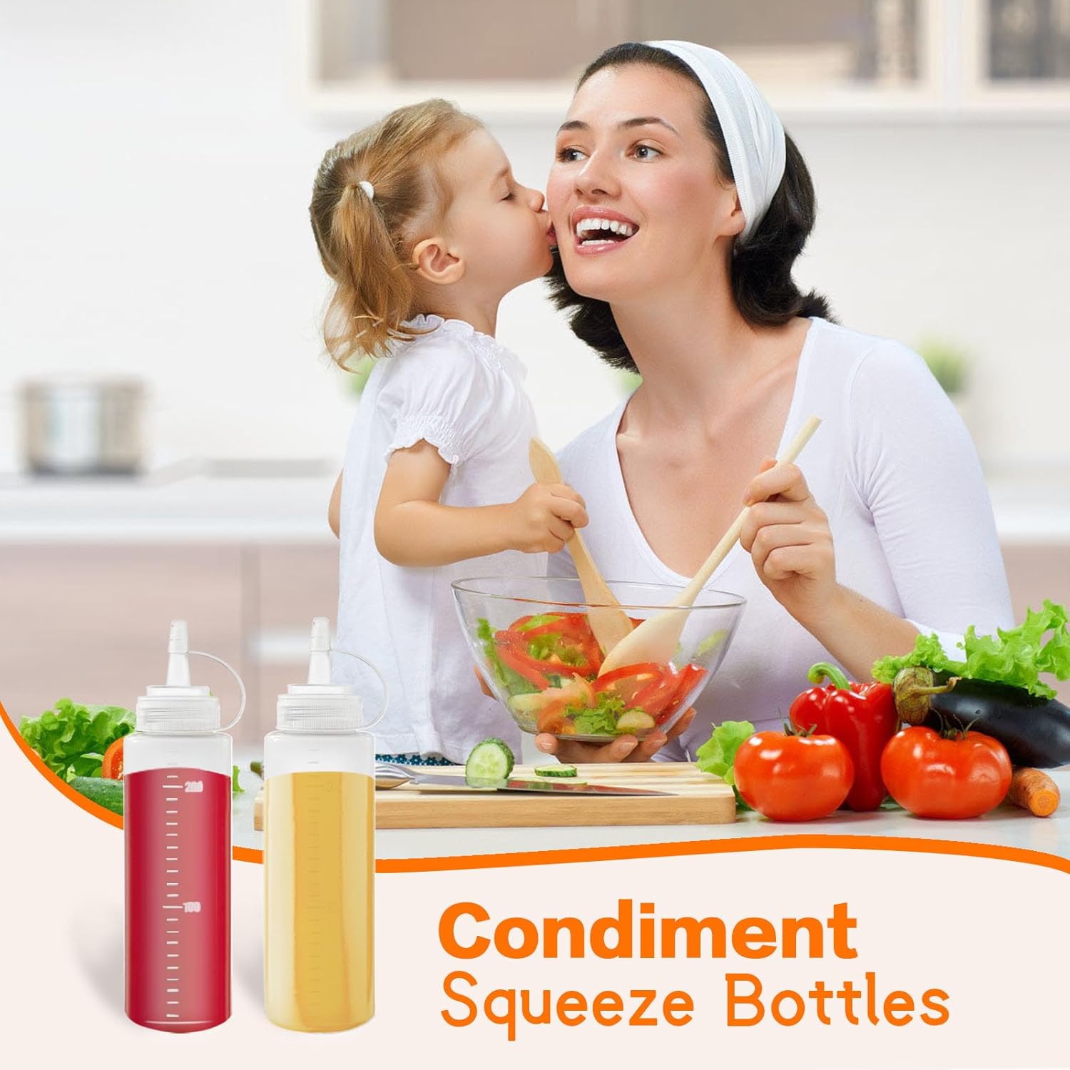 12Pack MultiUse squeezable bottles for condiments BBQ sauce and more
