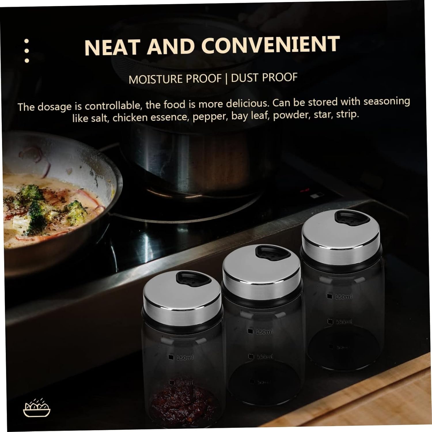 CIYODO2PCS Glass Condiment Bottles