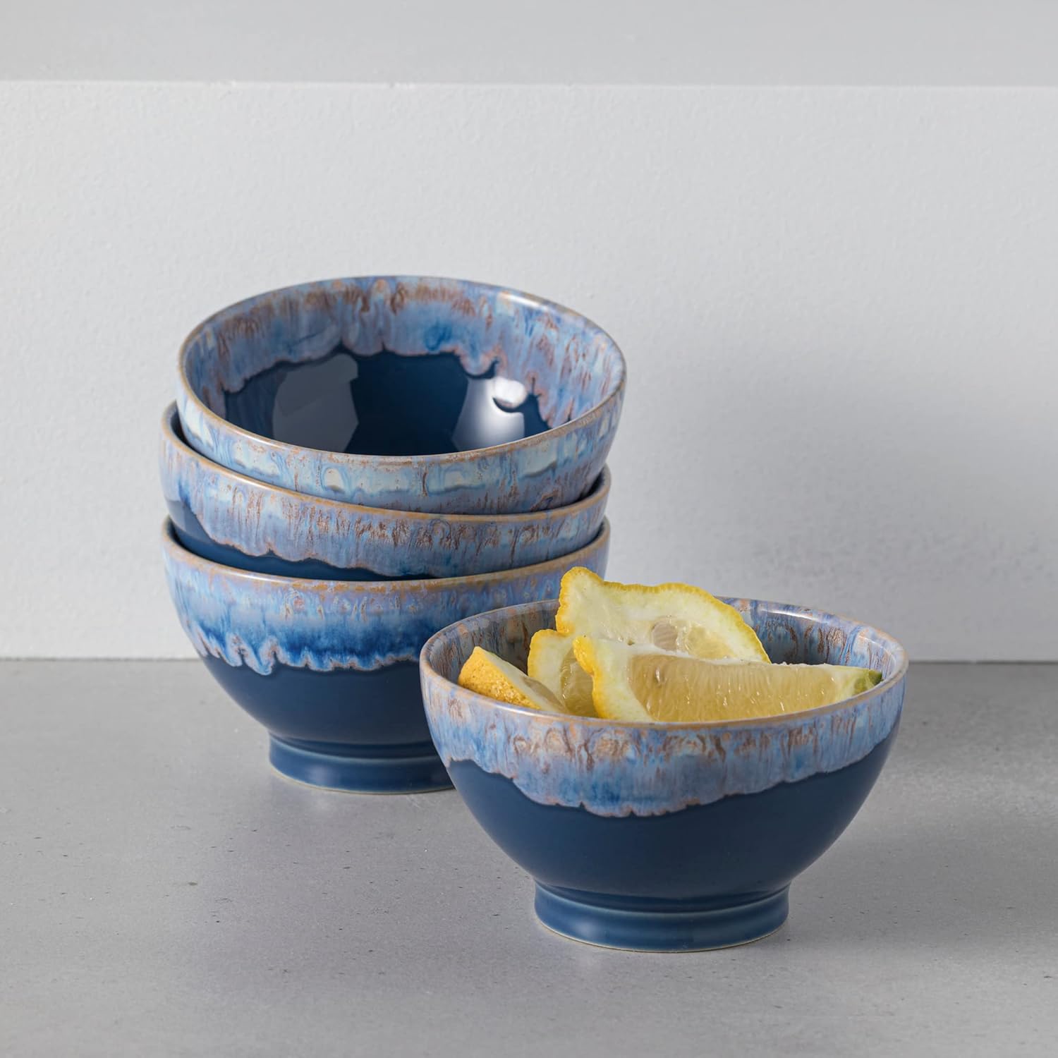 Costa Nova Elegantly designed microwave dishwasher safe latte bowls set of 4