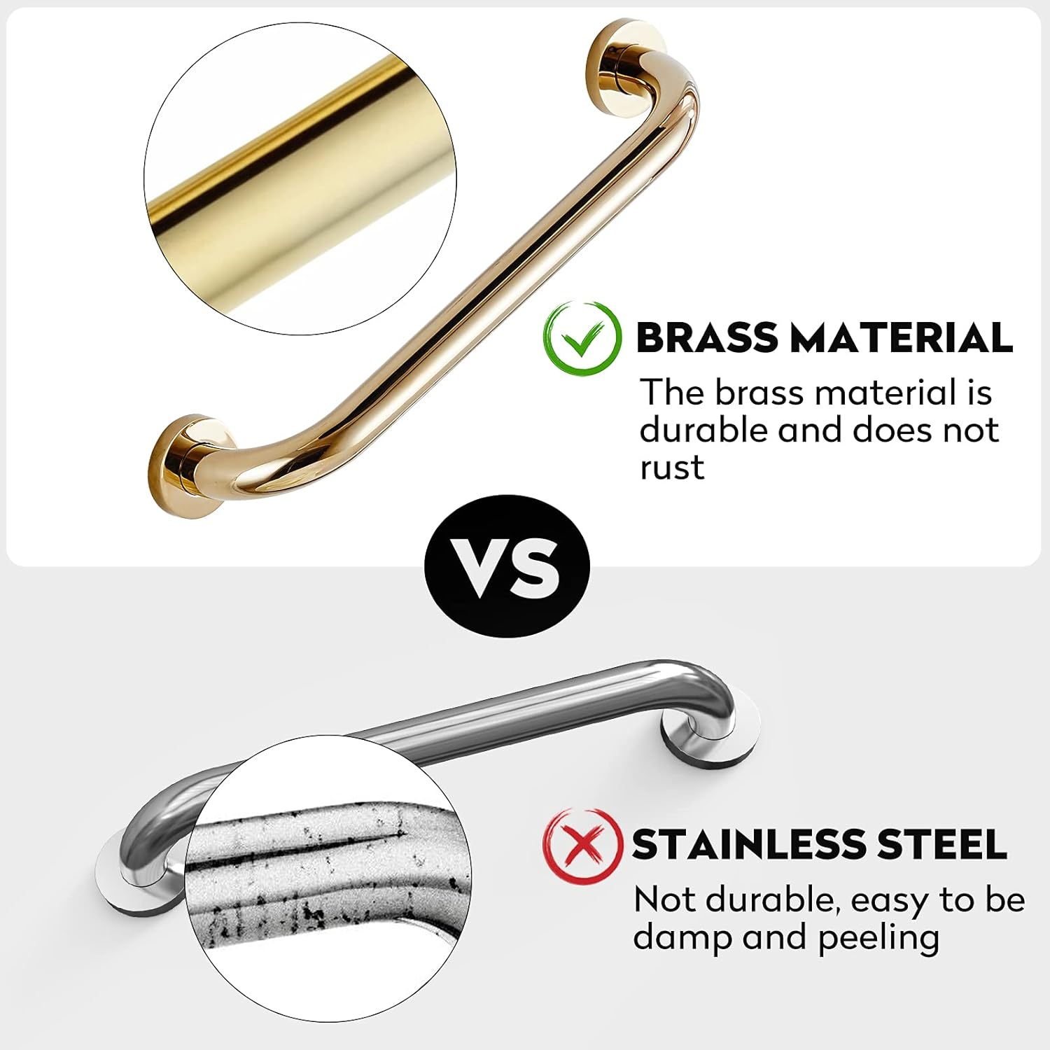 Safety Assured 200 lbs Shower Grab Bar