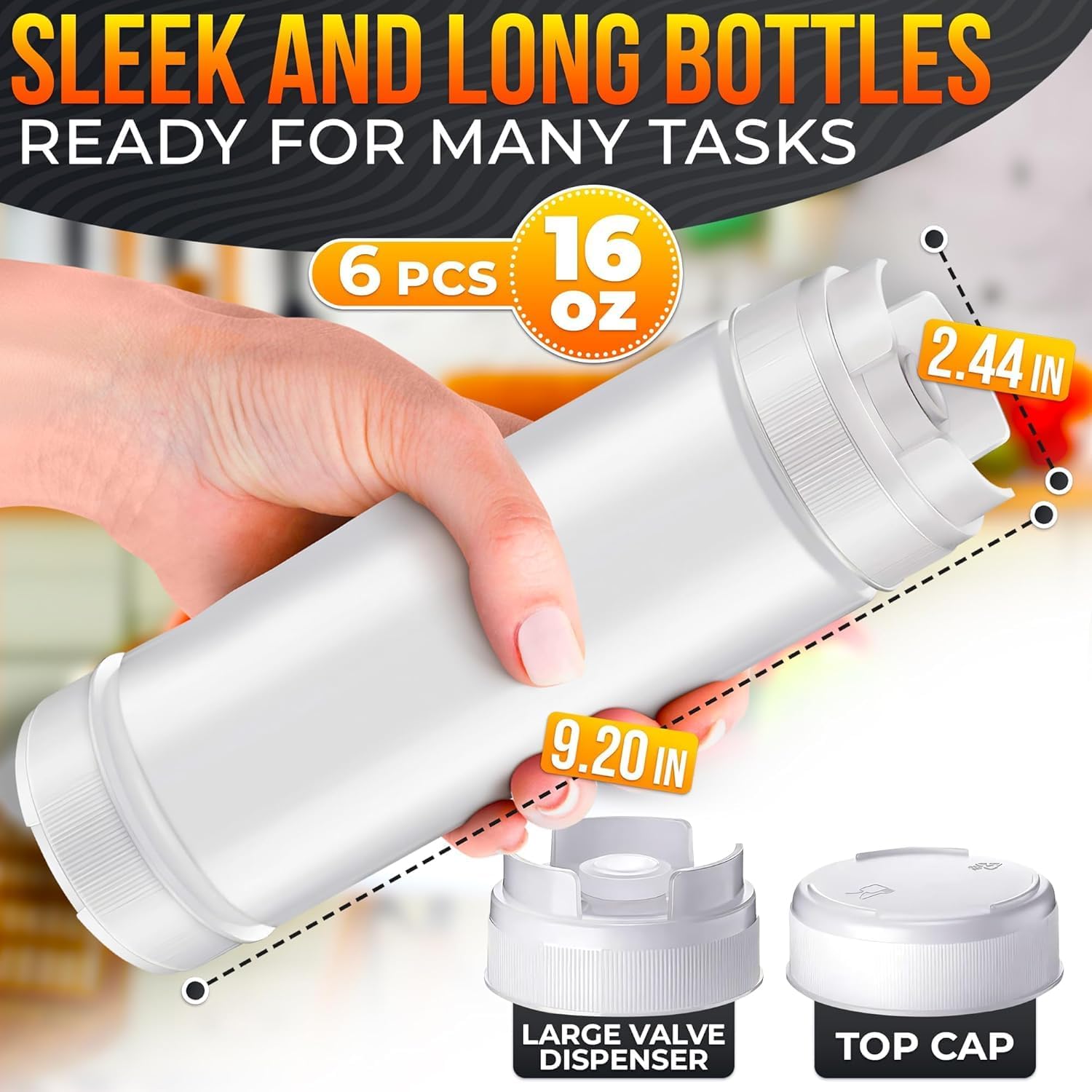 Sturdy convenient condiment bottles for all your sauce needs