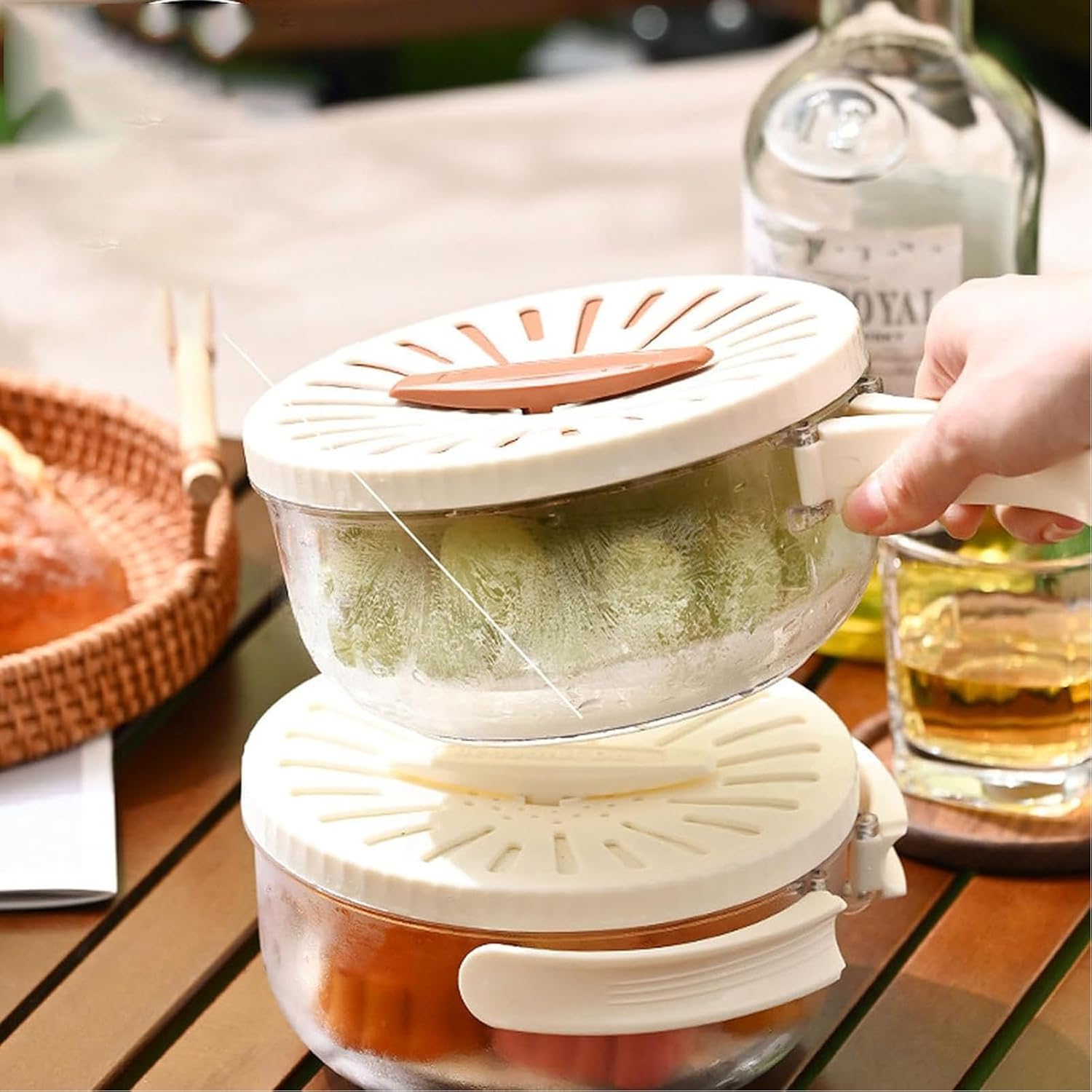 AYNEFY Fruit Washing Basket - Durable Mesh Design