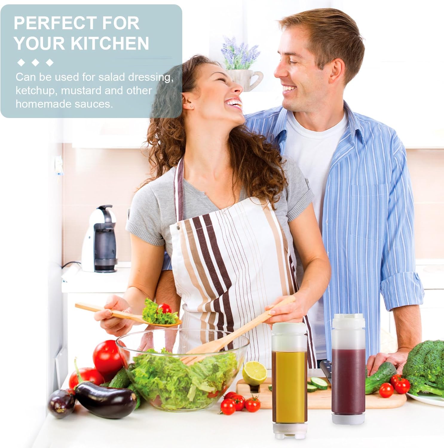 Compact Durable Squeeze Bottles for Ketchup Sour Cream More