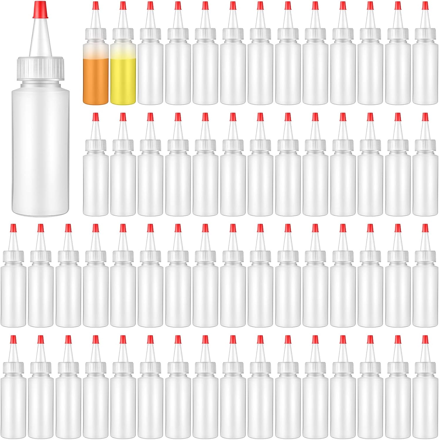 80-Piece Refillable Mini Squeeze Bottles