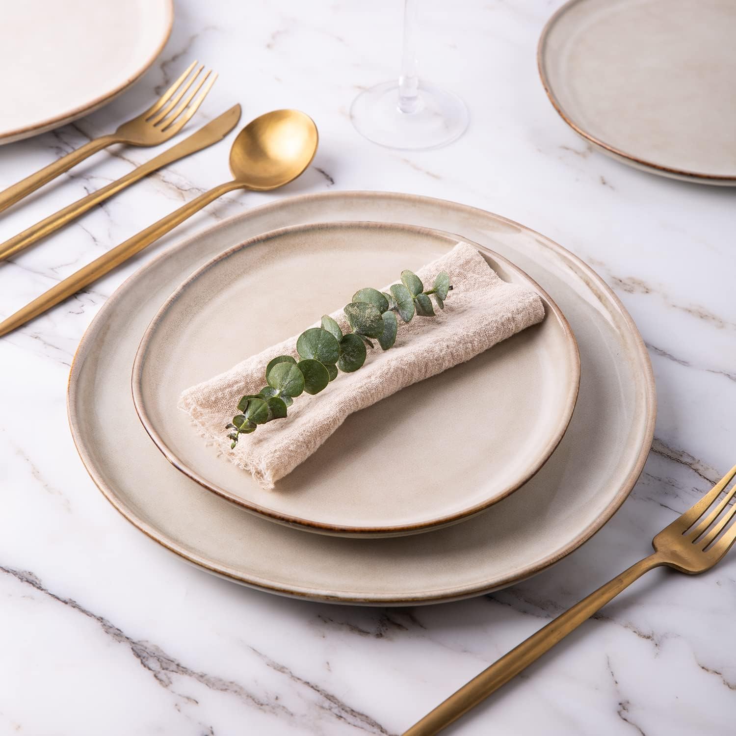 Unique Handmade Ceramic Plates Set